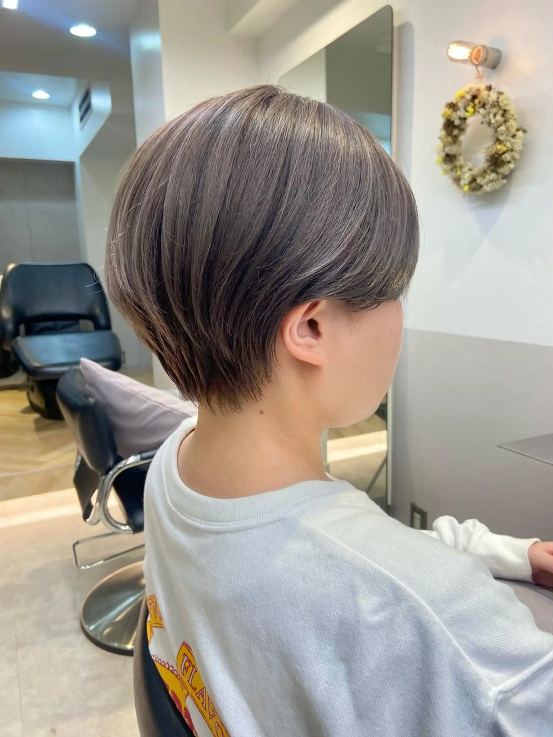 ショート カラー 山下夕月 ショート🫧ボブのヘアスタイル