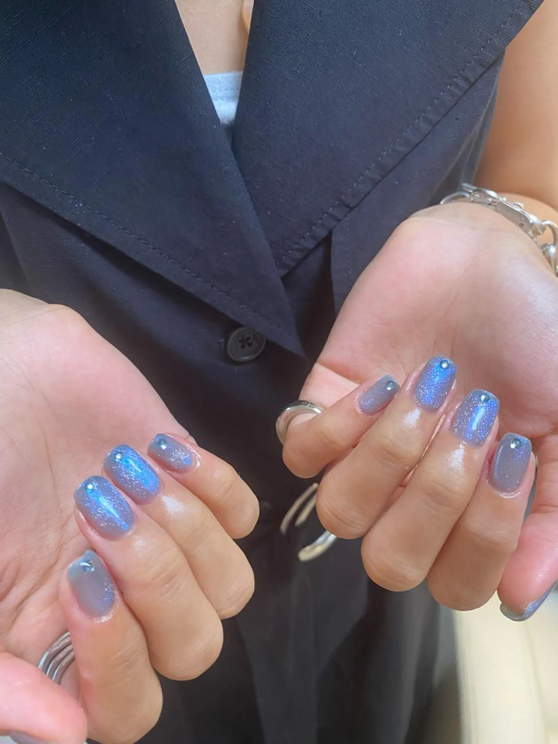 ネイル マグネットネイル ハンドネイル Amber21.所属・Nagahama Akariのネイルデザイン