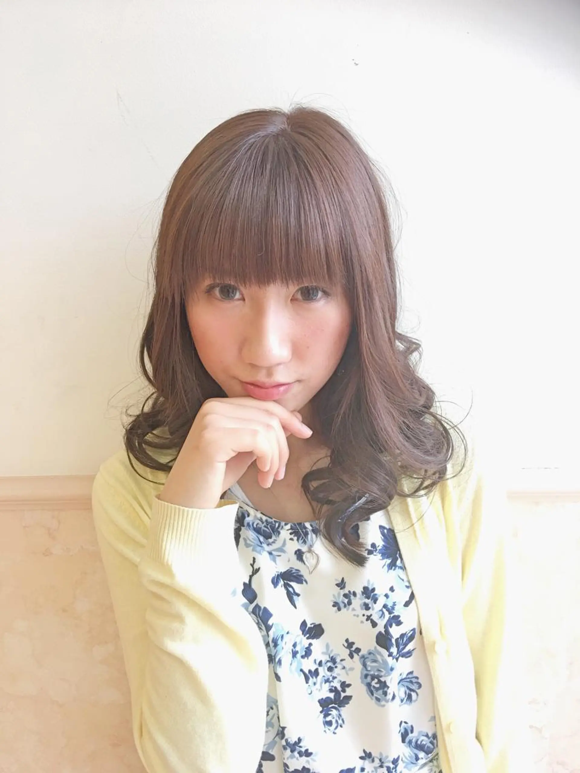 ミディアム セミロング カラー カット ヘアカラー トリートメント 髪穂庵カミノキモチ所属・🌈喜村 正志🌈のヘアスタイル