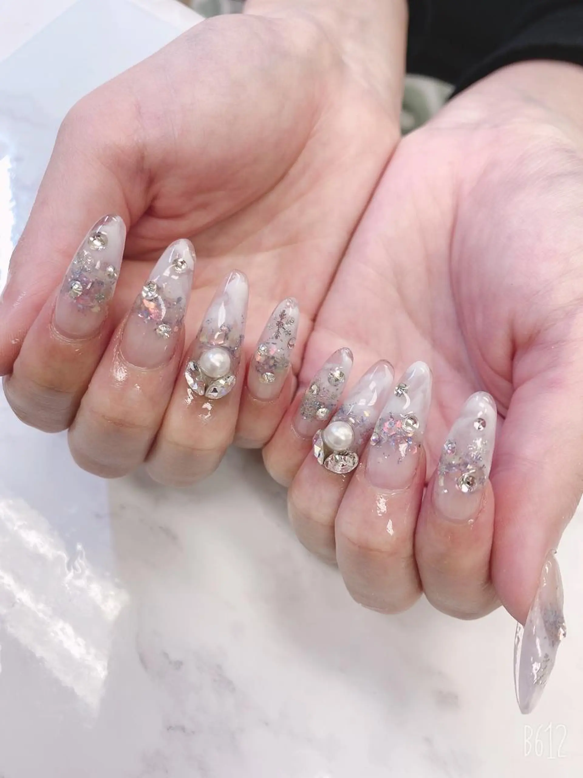 ロング ハンドネイル JNA認定講師🌸 RIEのネイルデザイン