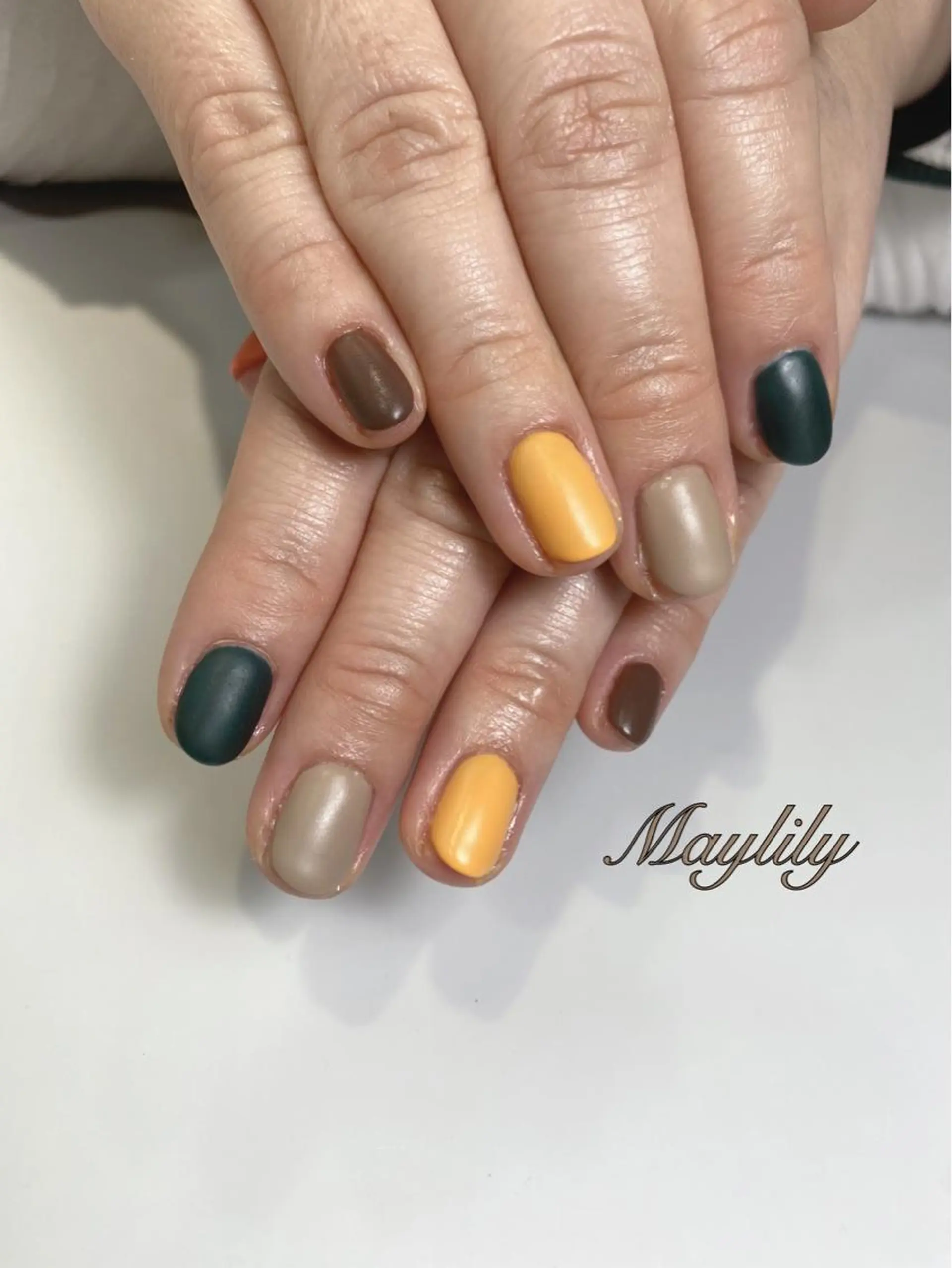 ネイル 持ち込み ハンドネイル Nail care salon Maylily所属・Nail salon Maylilyのネイルデザイン