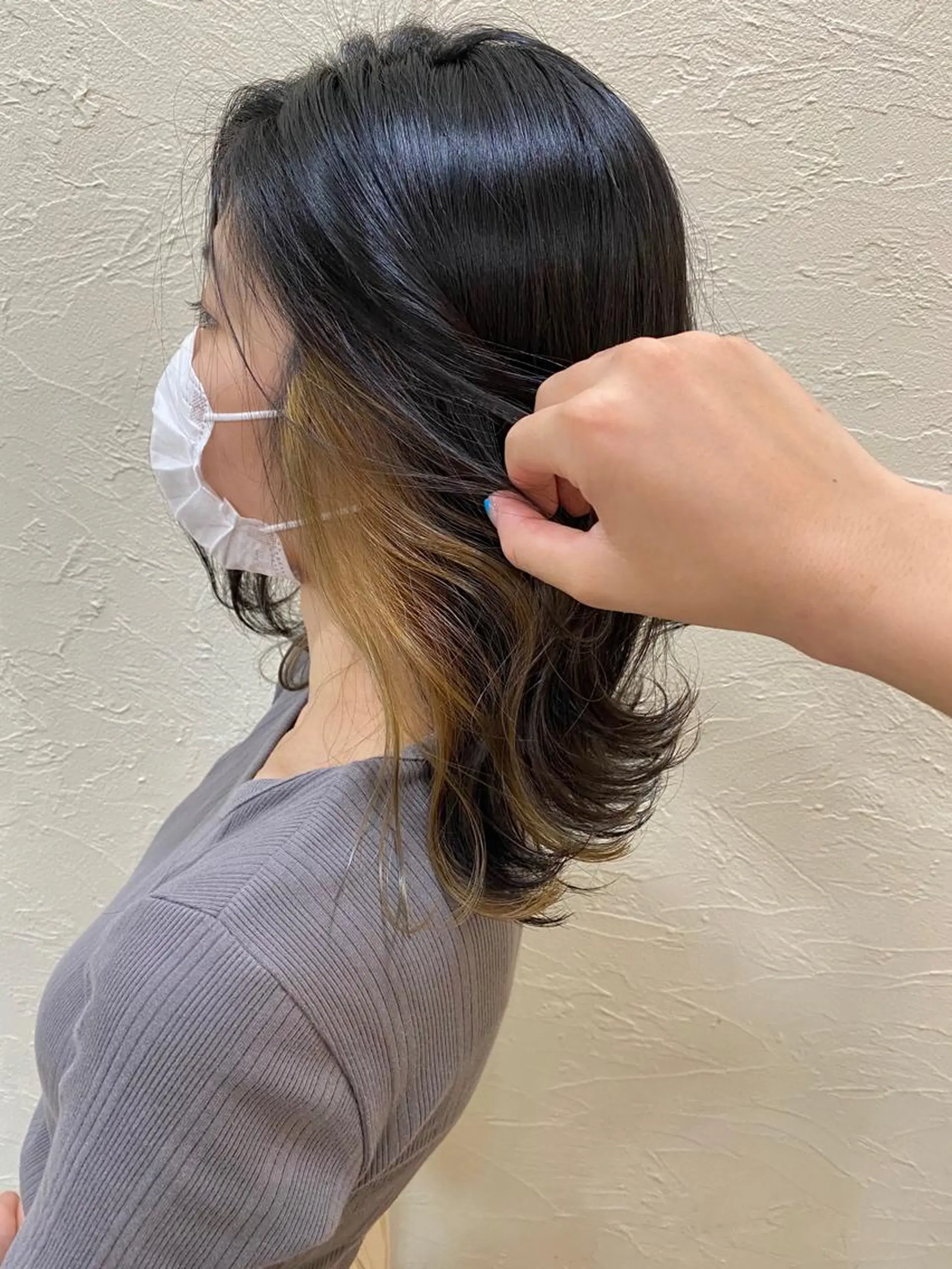 ミディアム カラー イエローカラー ヘアカラー トリートメント ENIF ヤマグチアツコのヘアスタイル