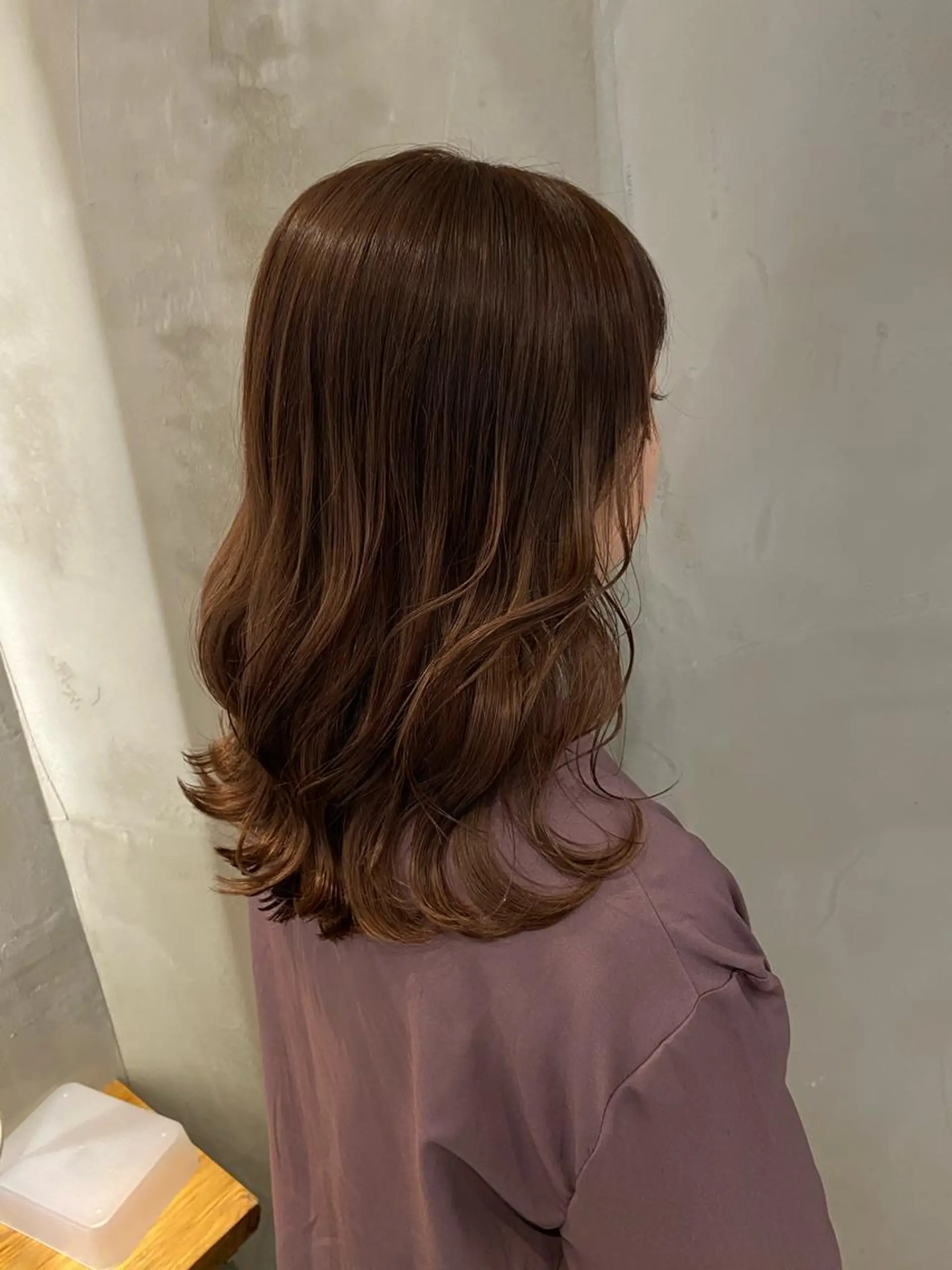 ミディアム カラー パーマ ヘアアレンジ ベージュカラー ピンクカラー ピンクベージュ カット ヘアカラー トリートメント 顔周りcut・ご相談 ＝新宿しずく🇰🇷のヘアスタイル