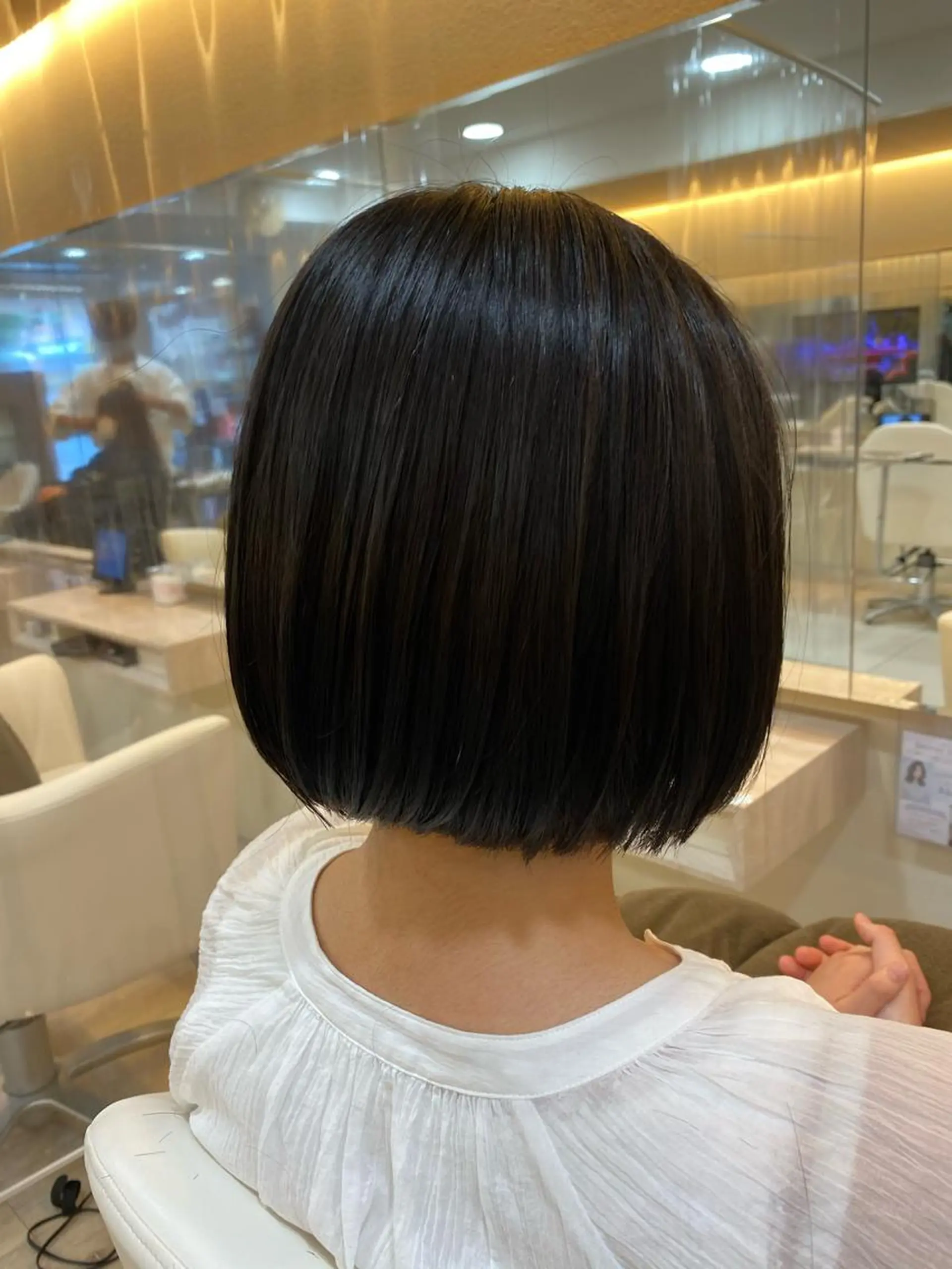 ショート カラー ボブ カット 塩谷黎✨ブリーチ無W カラーメンズパーマ✨のヘアスタイル