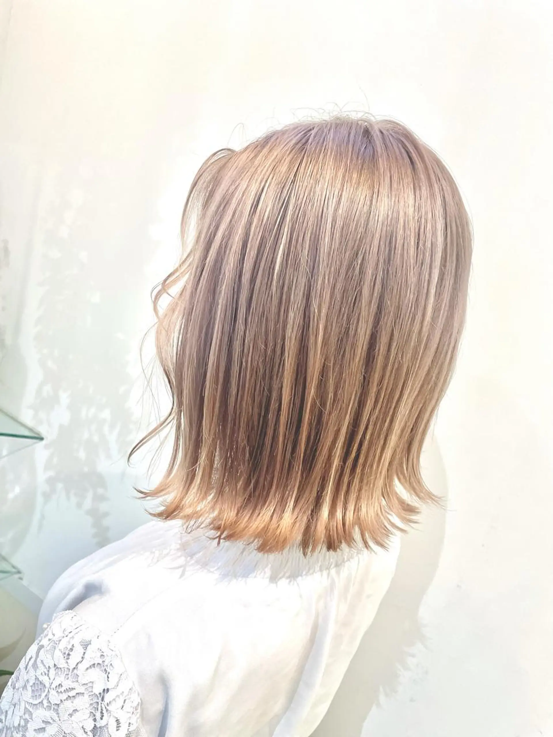 ミディアム カラー 極艶透明感カラー🐰 髪質改善/出雲つぐみのヘアスタイル