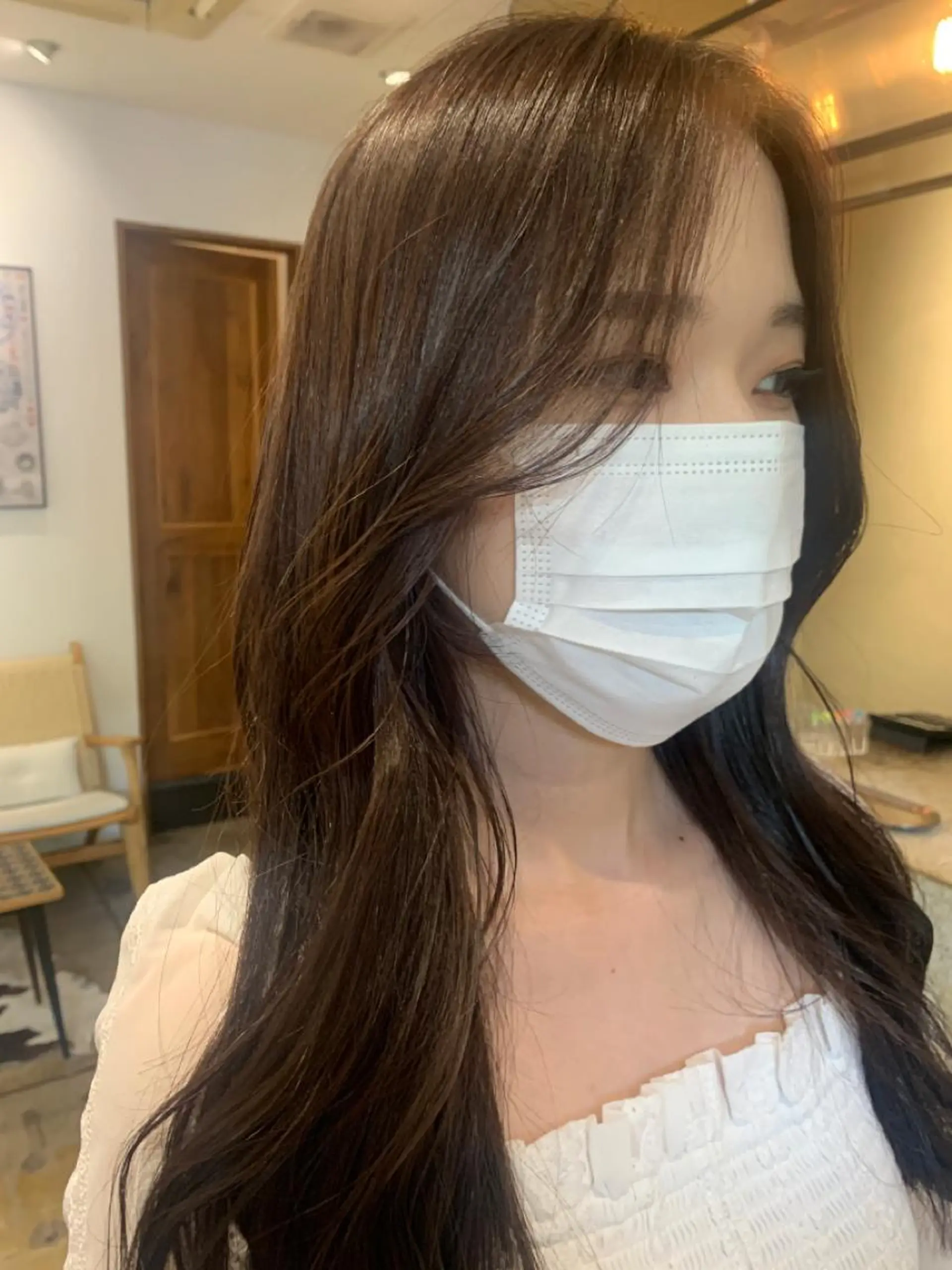 ロング 顔まわりレイヤー レイヤーカット RIO .のヘアスタイル