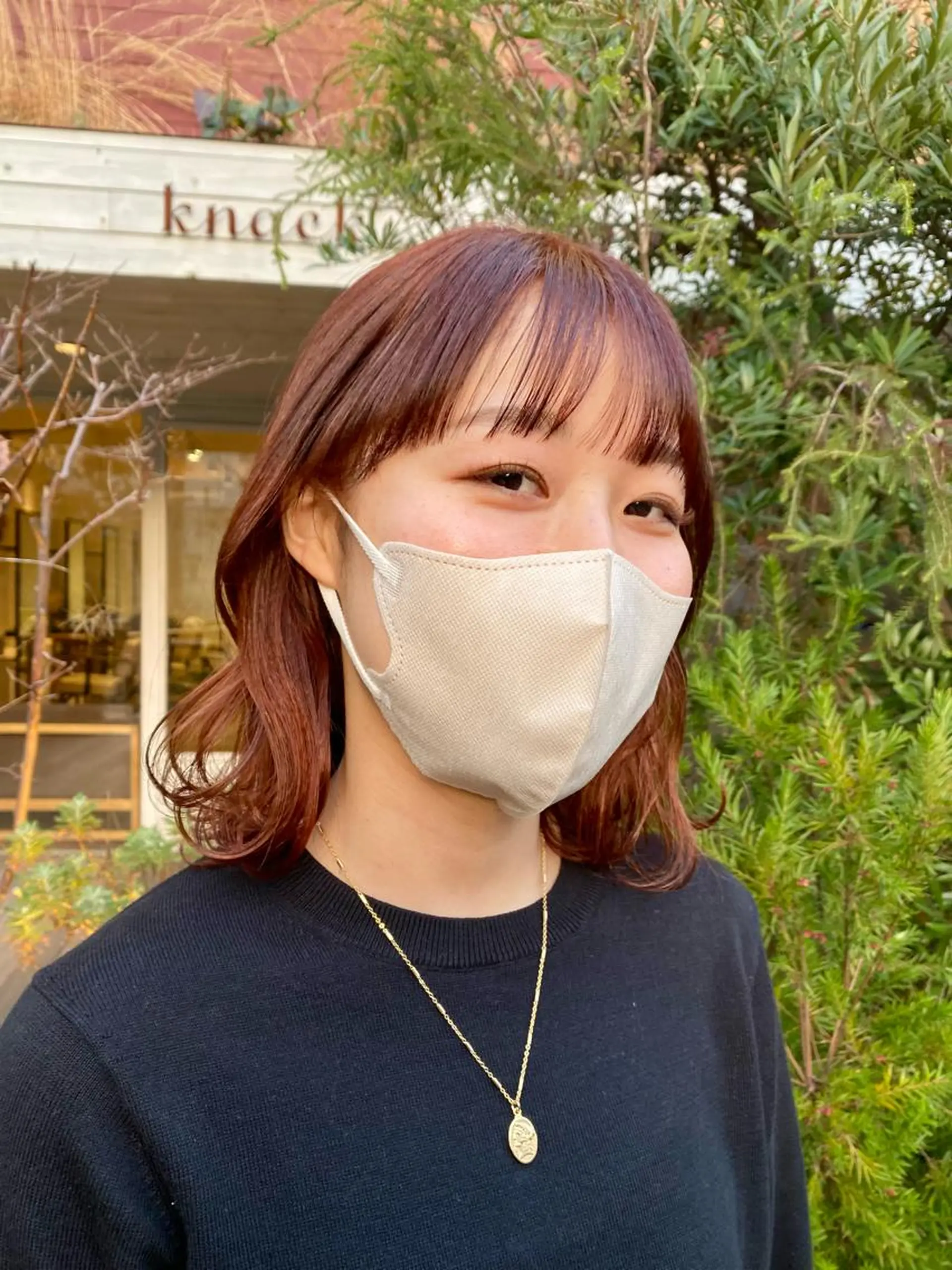 ミディアム カラー ヘアアレンジ BELLA阿部野 TOMOMIのヘアスタイル