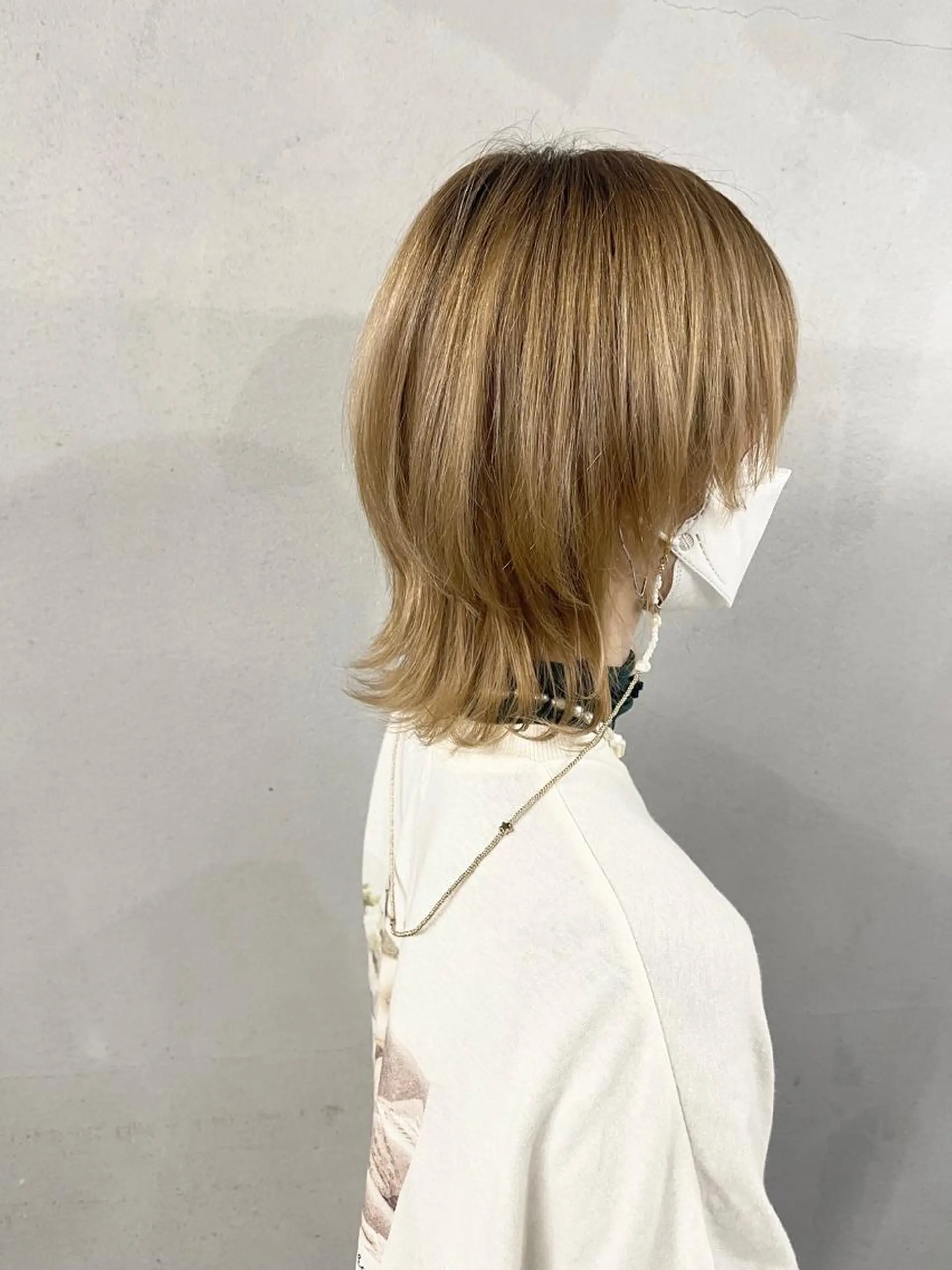 ミディアム ウルフカット 柏 ウルフ/レイヤー 田中佐和🐺のヘアスタイル