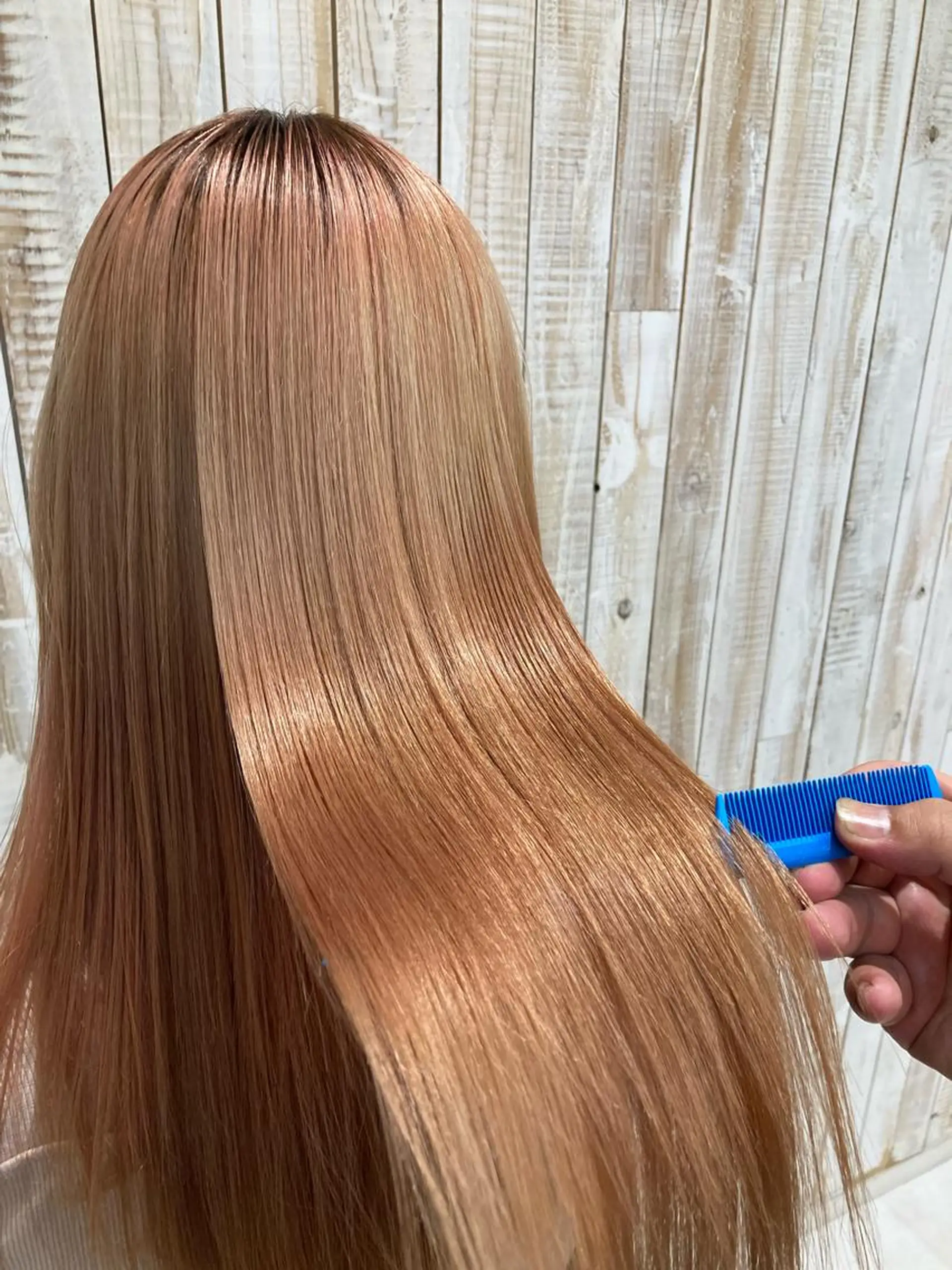 セミロング 髪質改善 トリートメント 酸熱トリートメント 岩崎 裕司のヘアスタイル