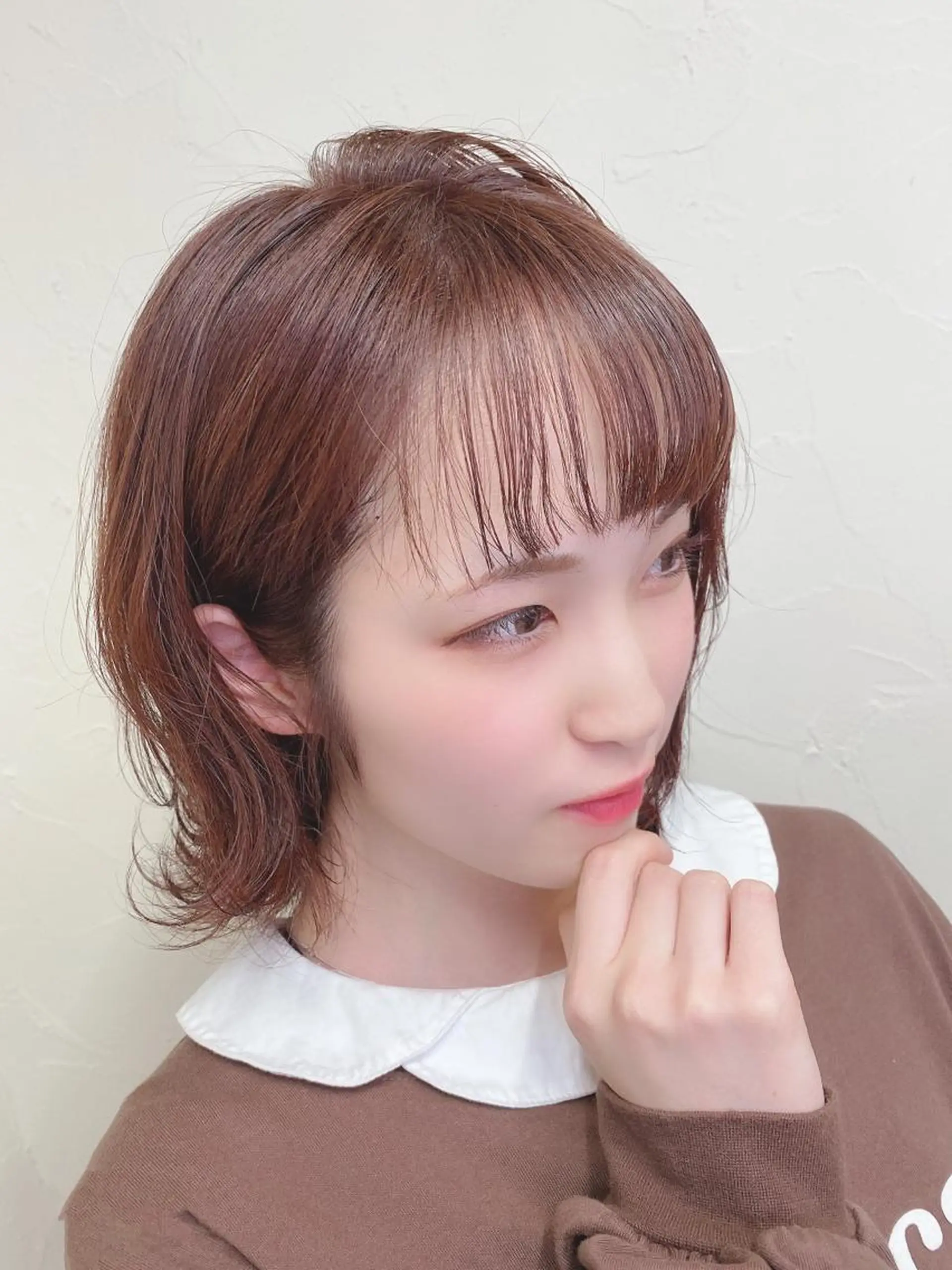 ミディアム カラー ラベンダーカラー ピンクカラー ピンクラベンダー 髪質改善/レイヤー ストウシンゴのヘアスタイル