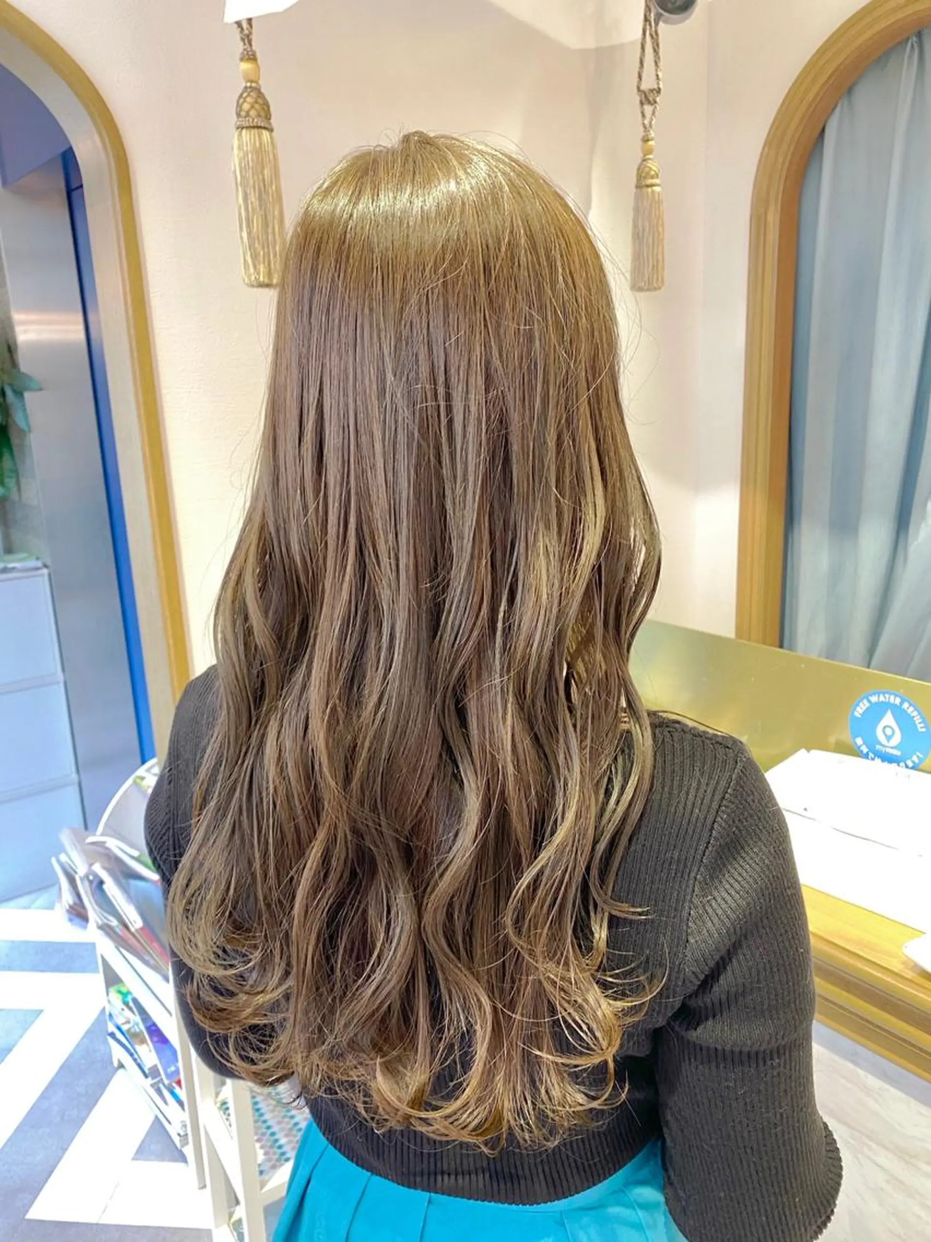 ロング ヘアカラー トリートメント レイヤーカット /透明感カラー西田のヘアスタイル