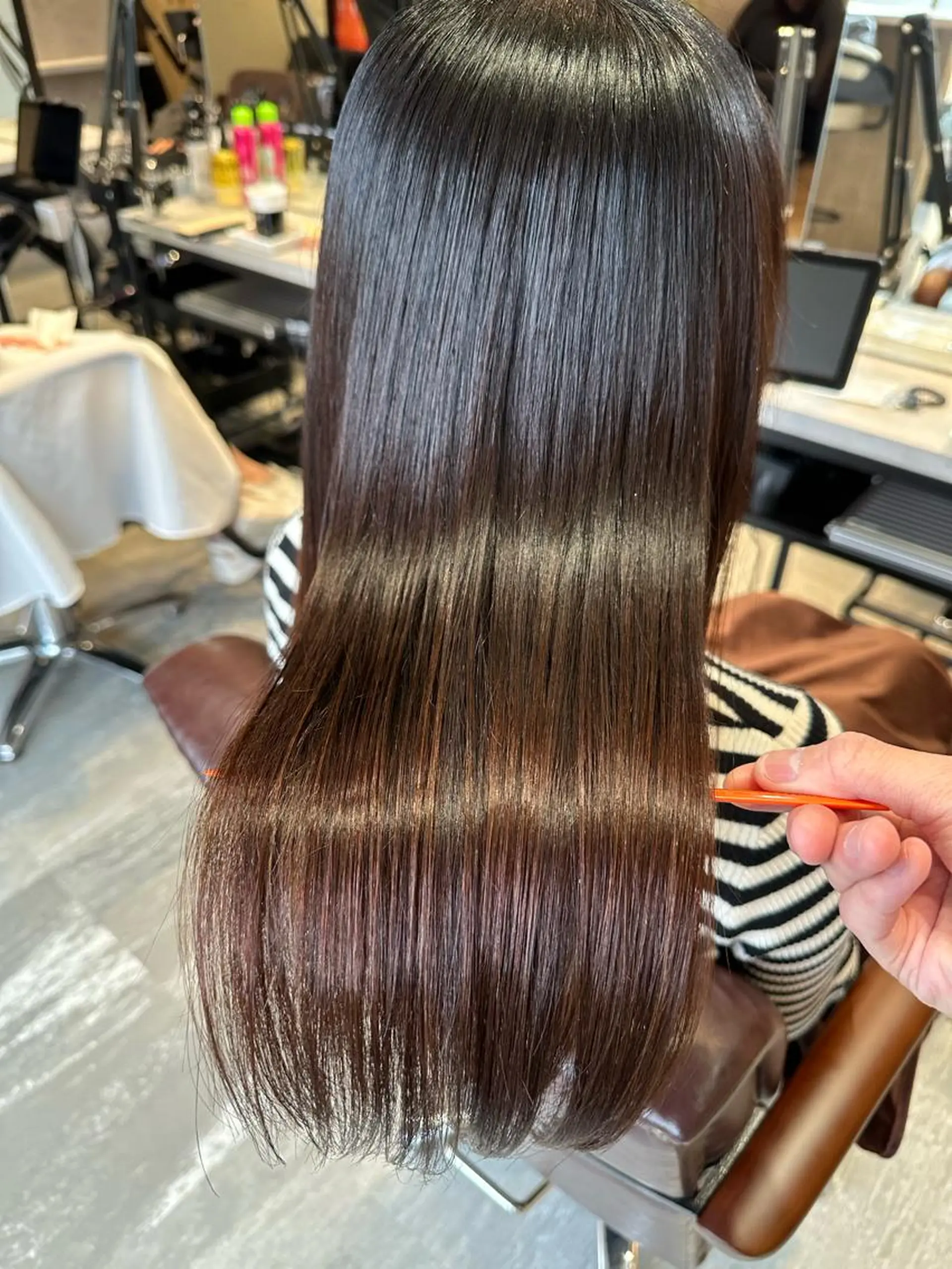 ロング カット 縮毛矯正 トリートメント ✨髪を傷ませない✨ 吉田ひじりのヘアスタイル