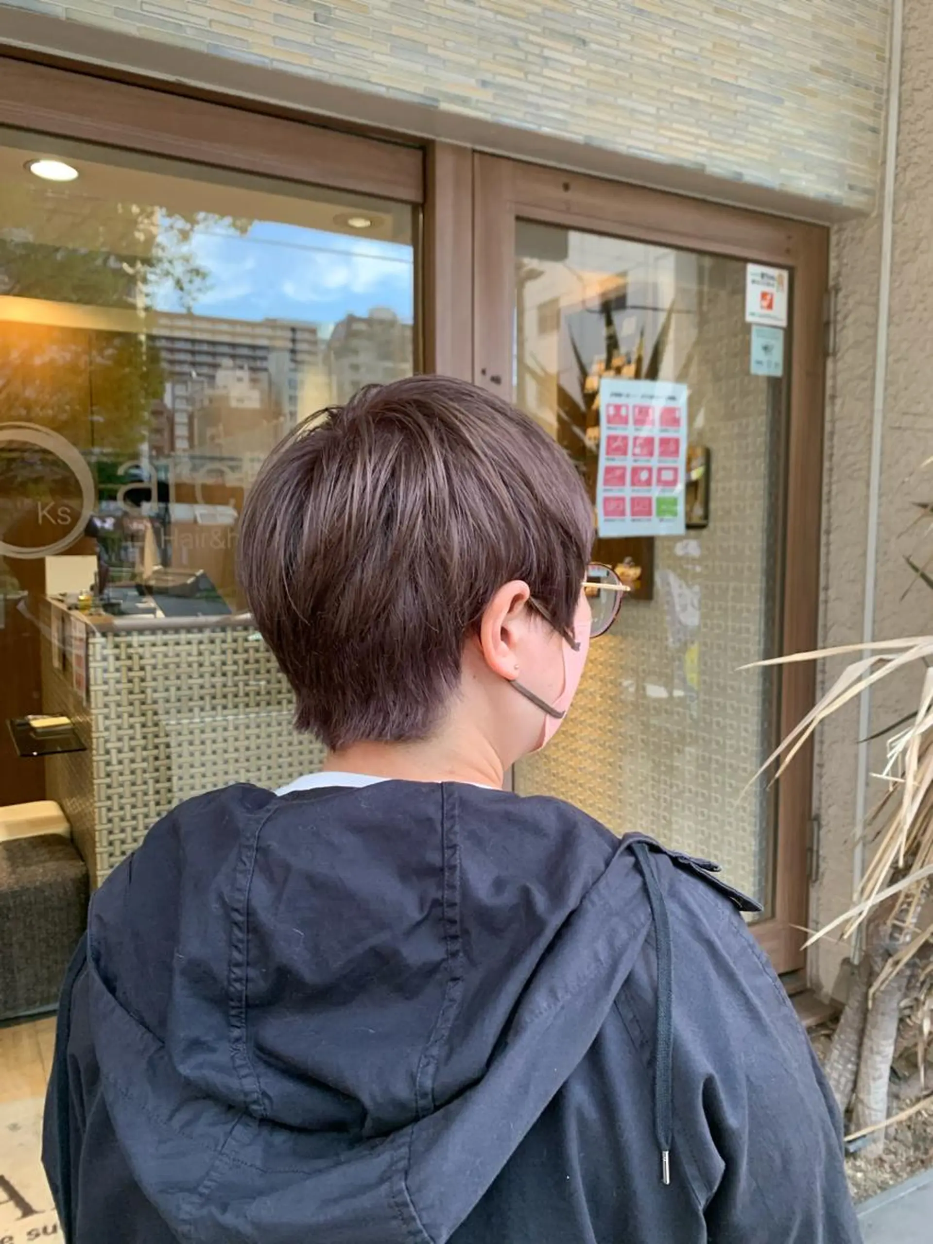 ショート ヘアカラー トリートメント ヘアセット 👑毛流れ、艶髪◉ 縮毛矯正錦糸町ヒガシのヘアスタイル