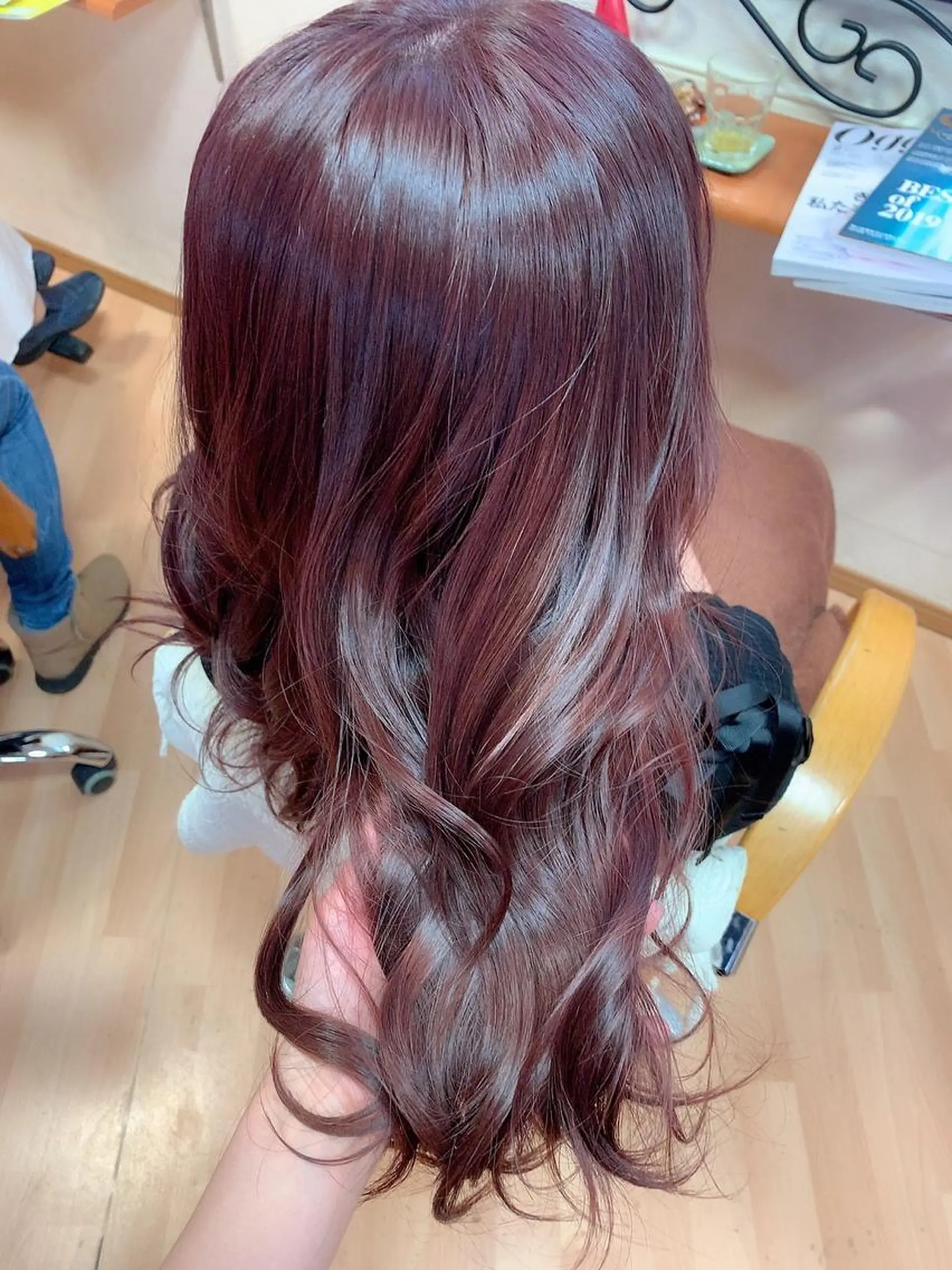 ミディアム カラー ヘアアレンジ ブリーチ ピンクカラー ピンクパープル パープルカラー カット ヘアカラー coubou所属・mayu .のヘアスタイル