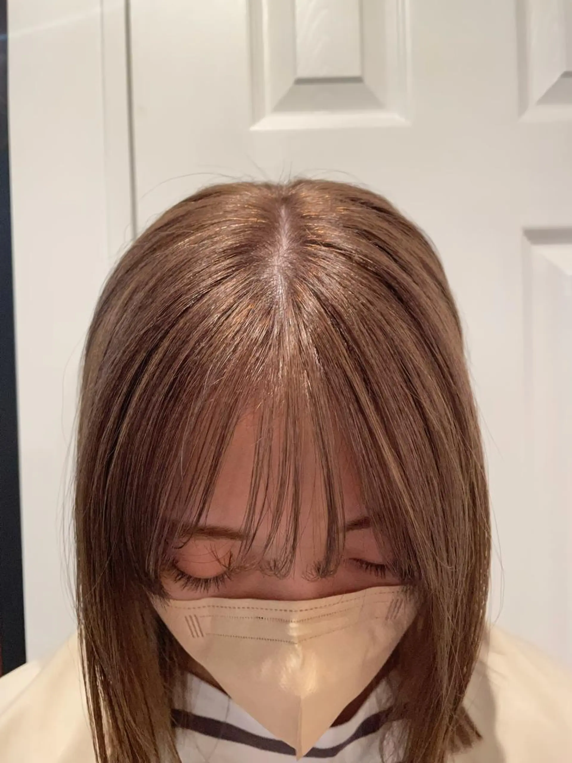 ミディアム カラー ブリーチ グレージュ ミルクティーグレージュ カット ヘアカラー トリートメント 中目黒🌼 🌼ハナのヘアスタイル