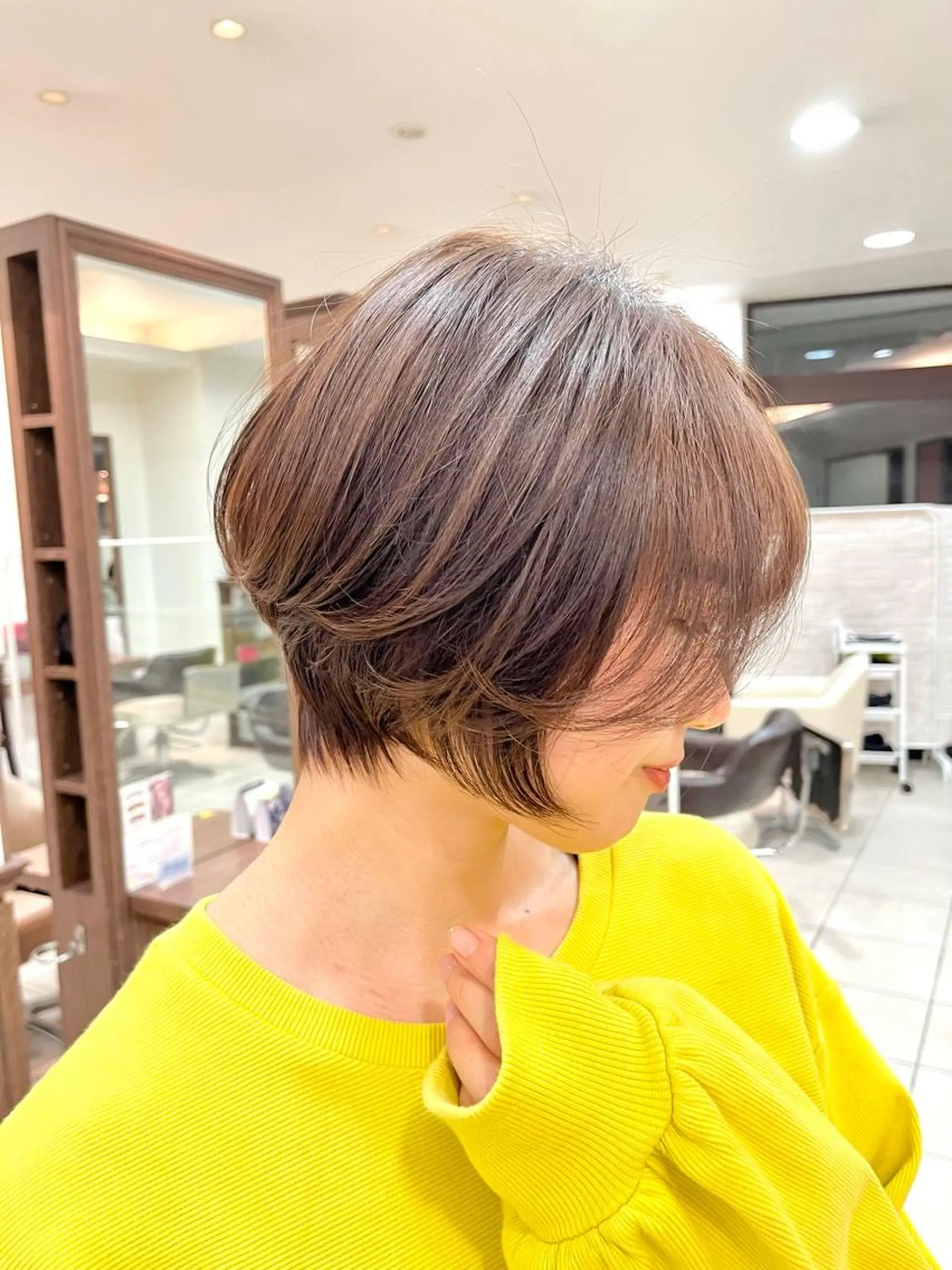 ショート ショートボブ ハンサムショート ボブ くびれヘア ハイライト カット ヘアカラー トリートメント ✨髪質改善・縮毛矯正 専門美容室マーベルのヘアスタイル