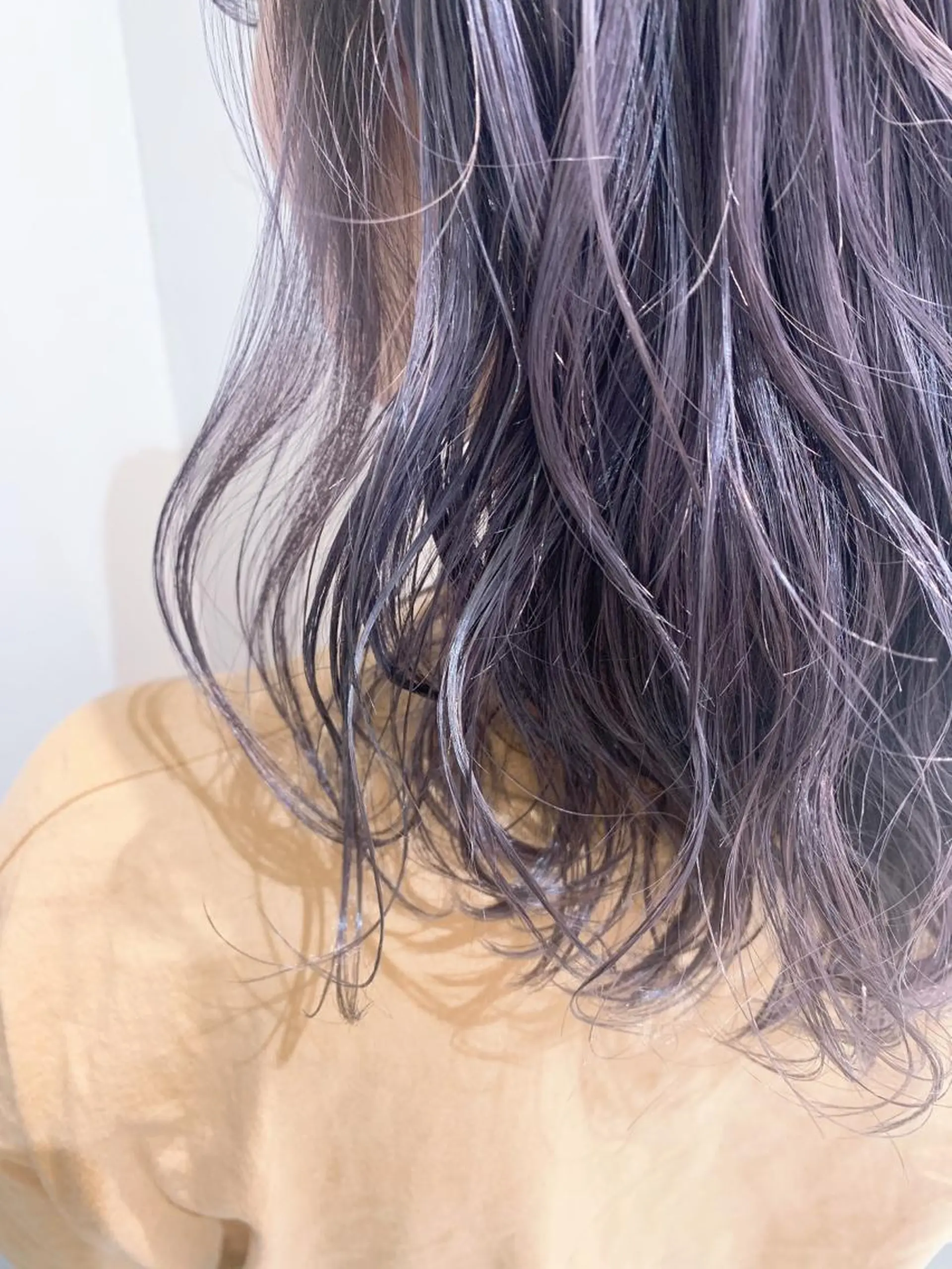 ミディアム カラー パープルカラー ヘアカラー トリートメント 🦖鶴岡香純🦖 産休中のヘアスタイル