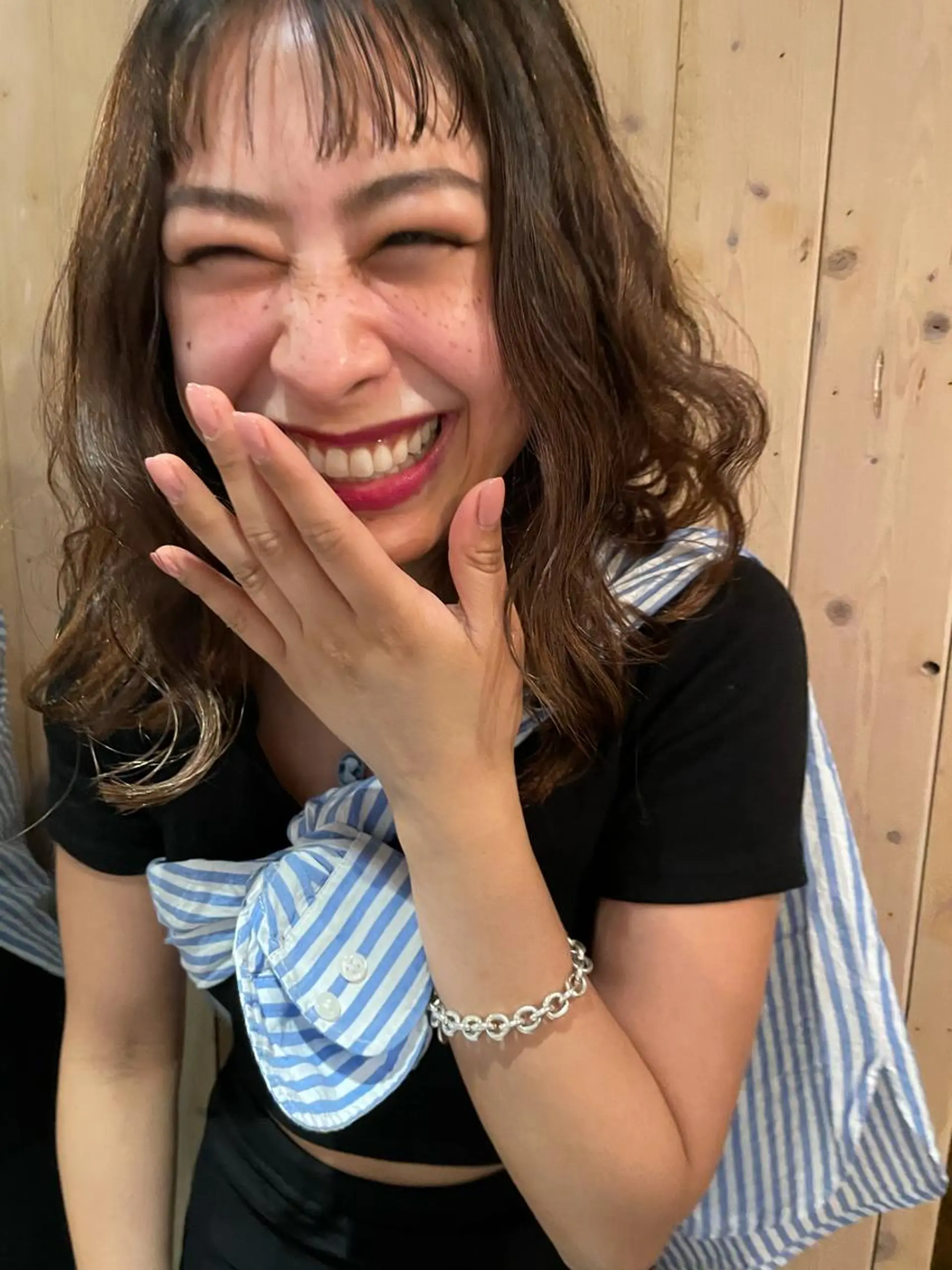 ミディアム カラー パーマ キッズ オトナヘア🌸 harukaのヘアスタイル