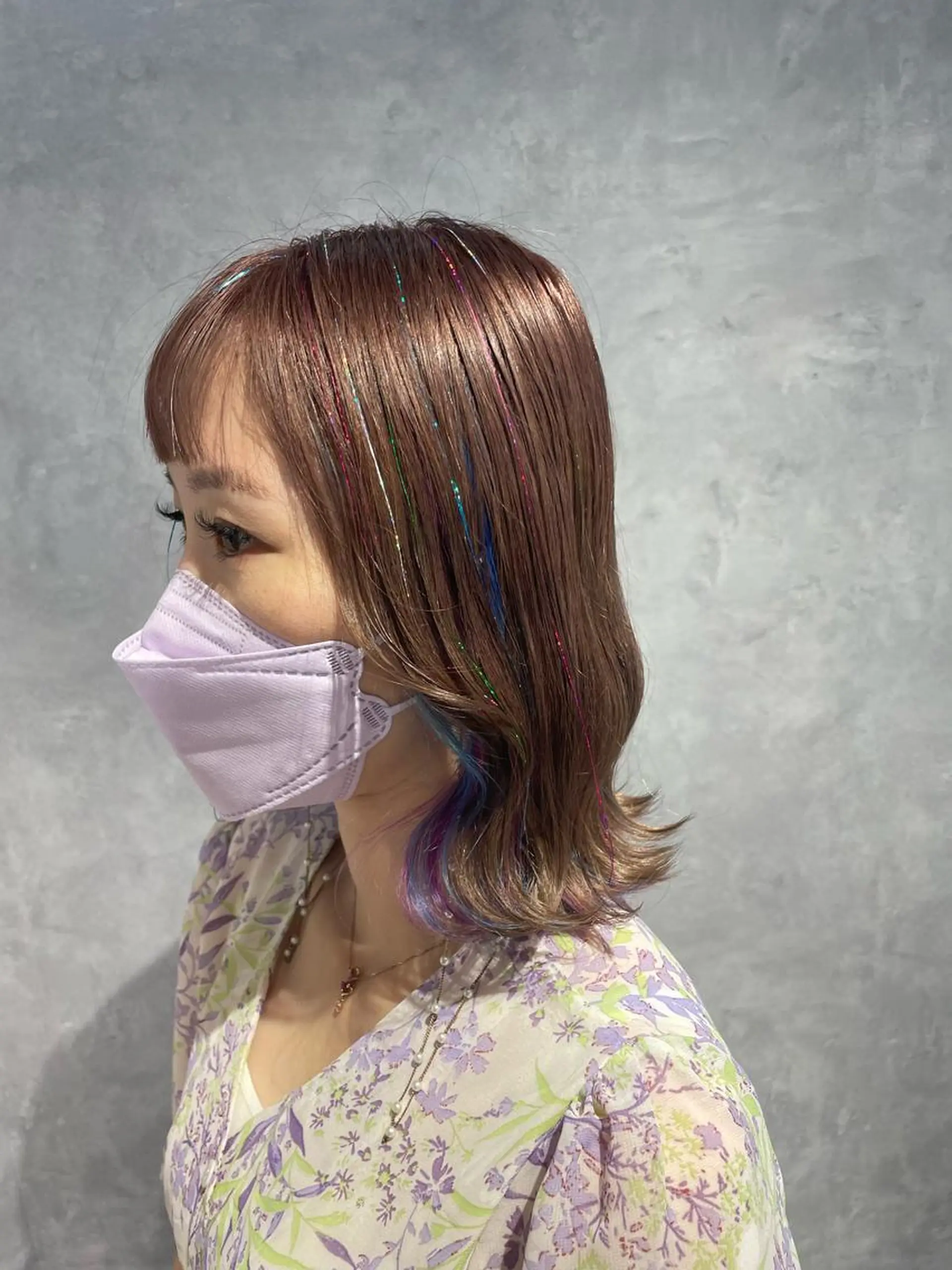 ミディアム Cielro【 シェイロ 】所属・Cielro/ダブル カラー/西田咲希のヘアスタイル