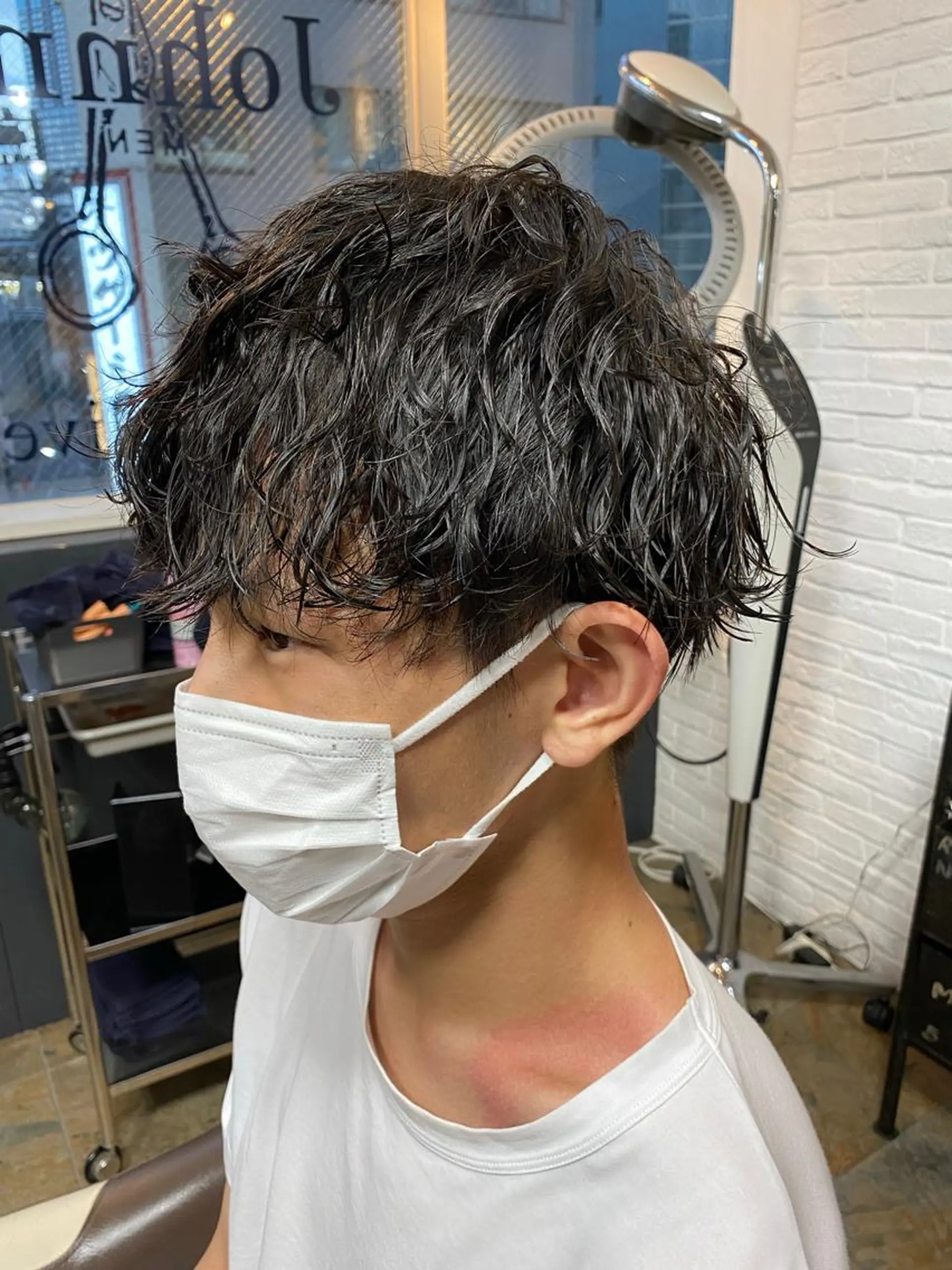 ショート パーマ メンズ カット パーマ 🌞メンズパーマ ONOE💈のヘアスタイル