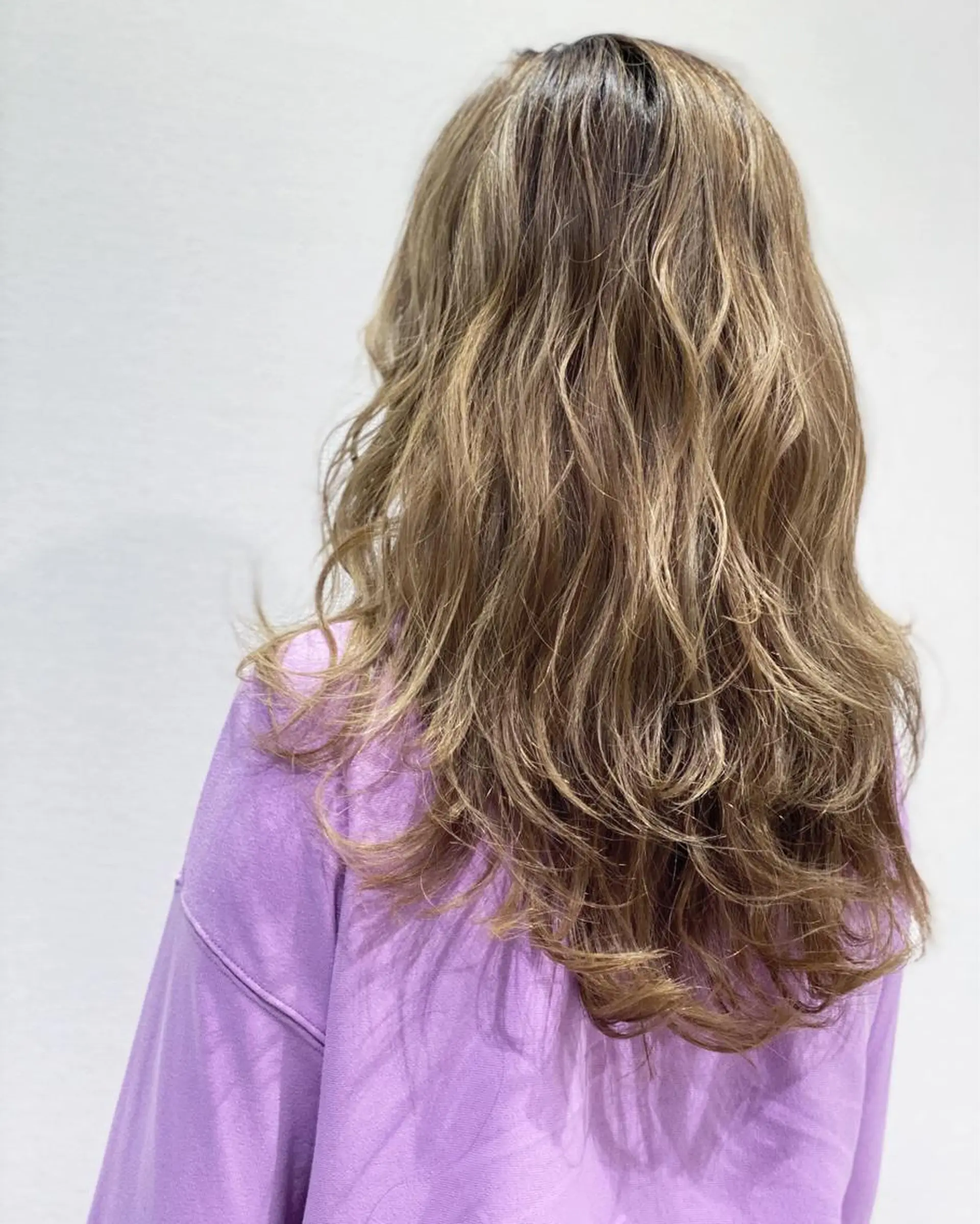 ロング カラー ベージュカラー 💎大人ハイライト 💎上杉一也💎のヘアスタイル