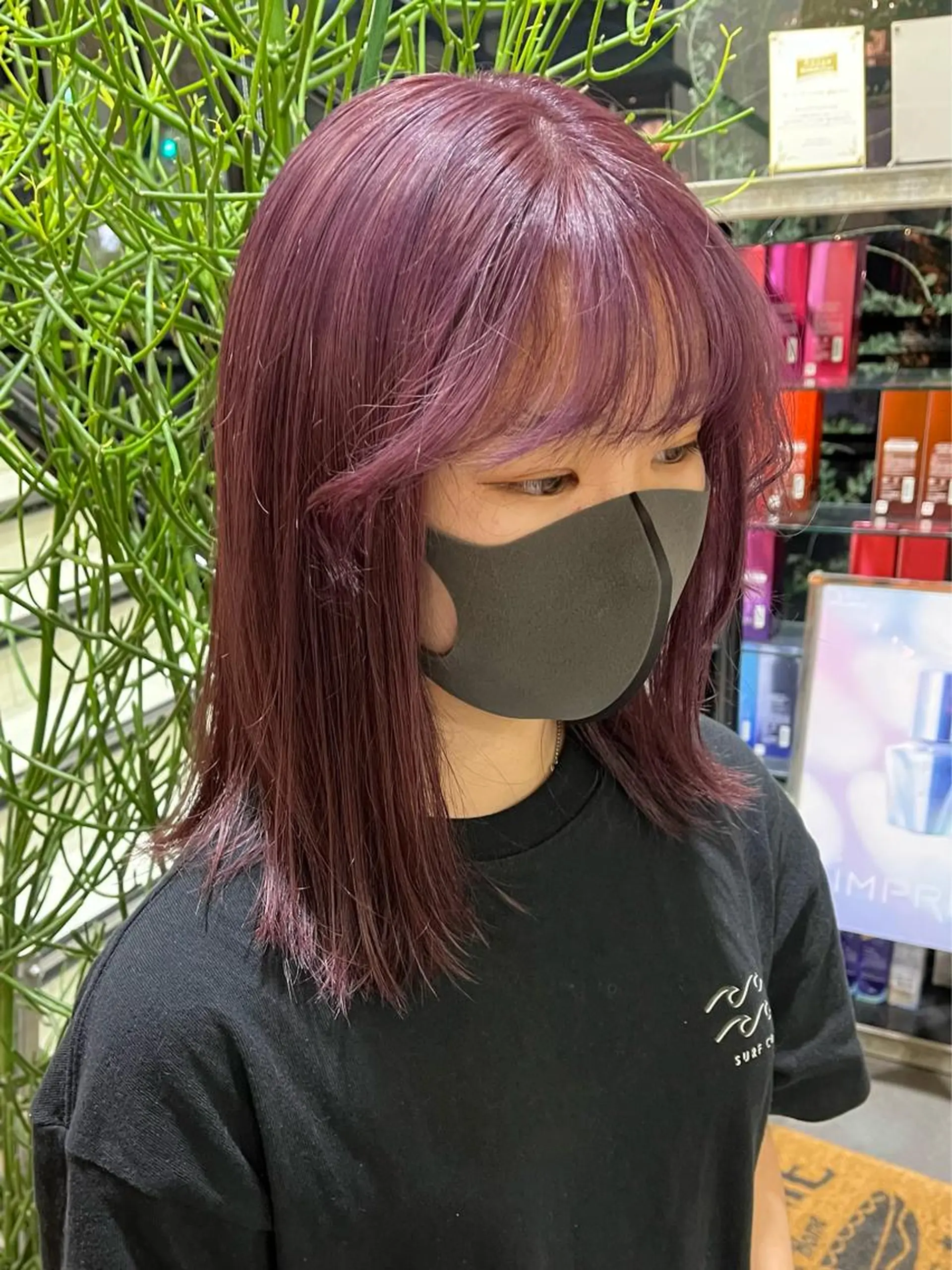 ミディアム カラー 海外girl🤎 透明感ベージュmaoのヘアスタイル