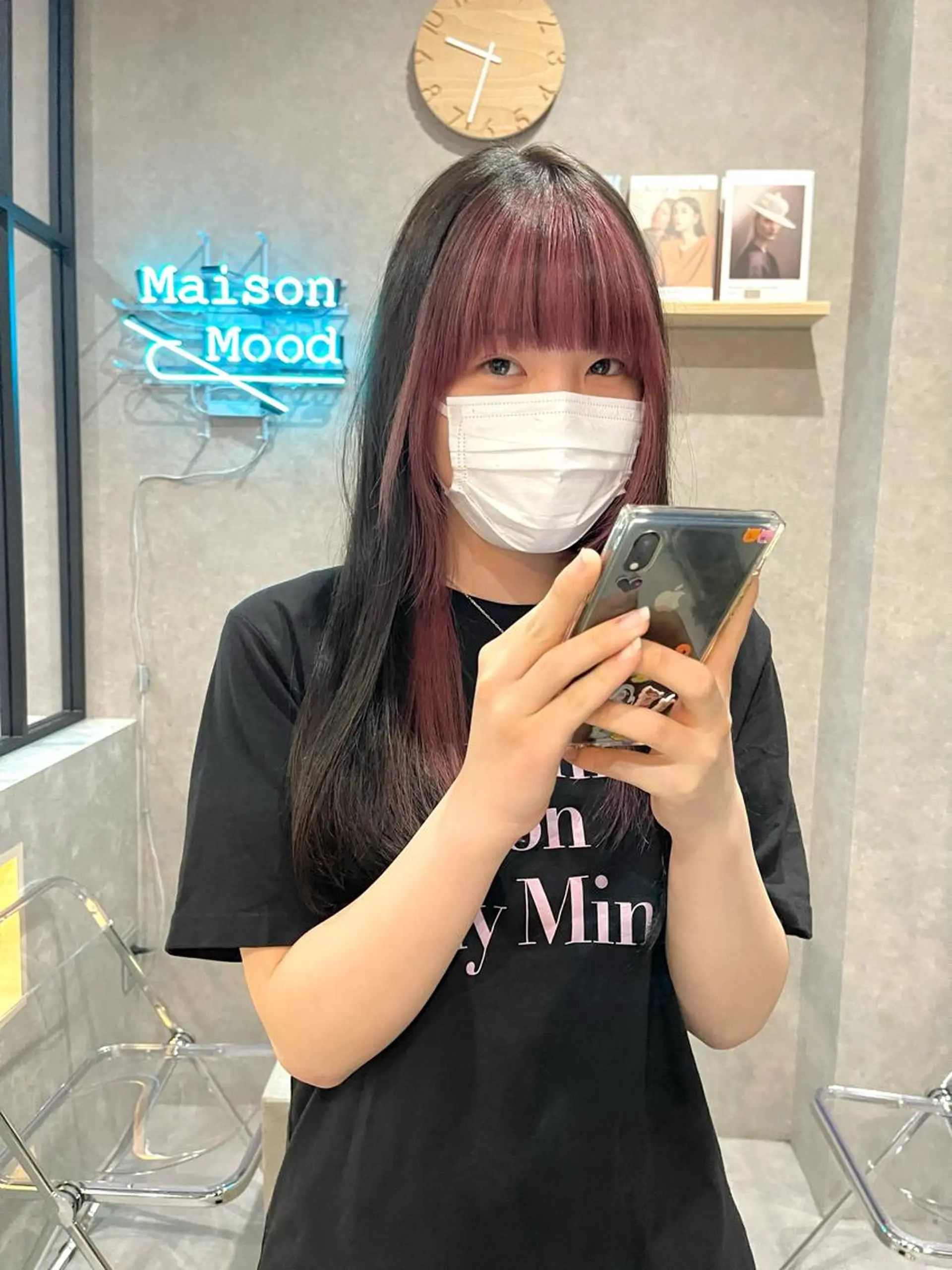 セミロング カラー ヘアカラー mood tatemachiのヘアスタイル