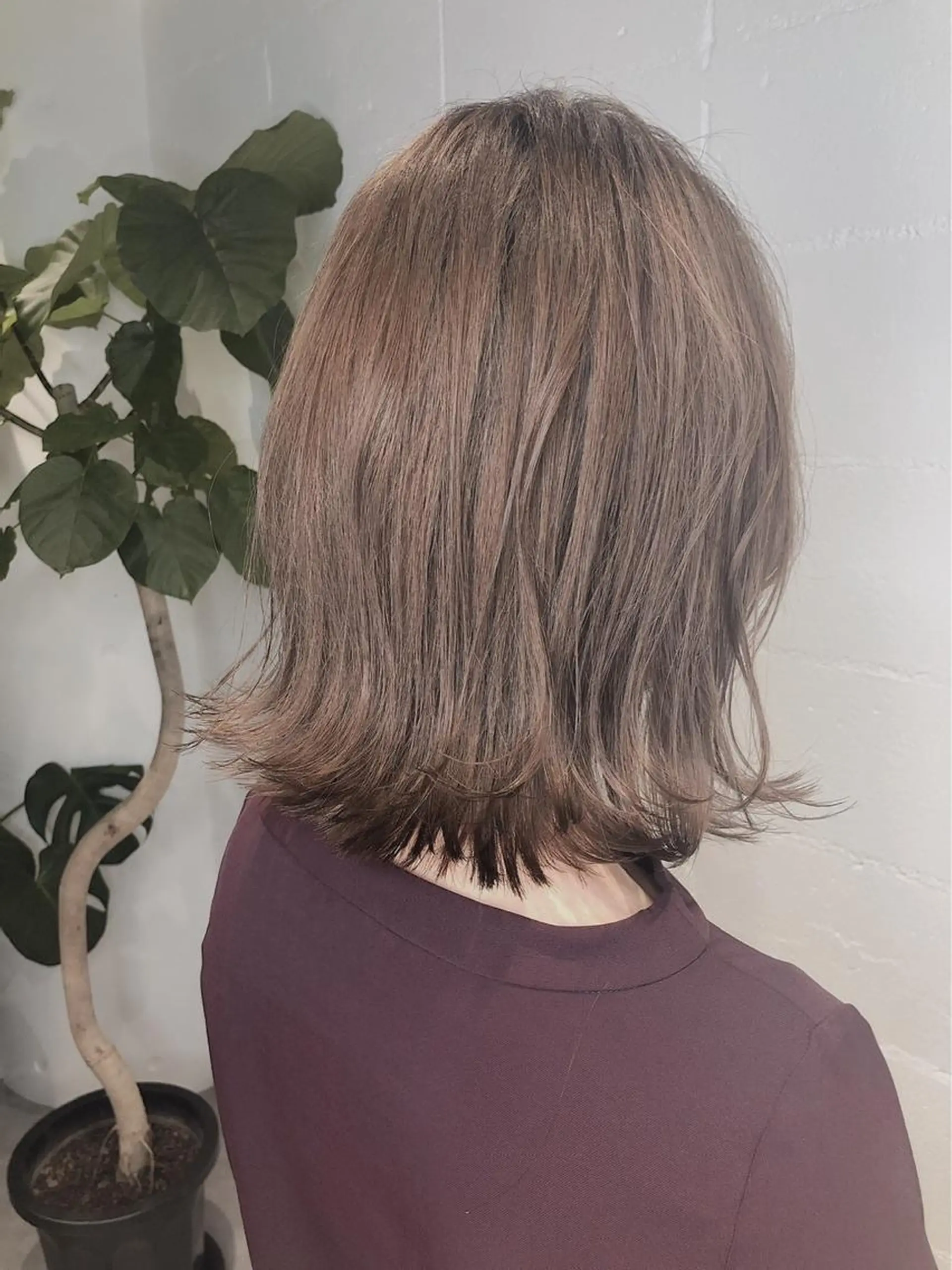 ミディアム ヘアカラー トリートメント 質感再生カラー/ 髪質改善/karinのヘアスタイル