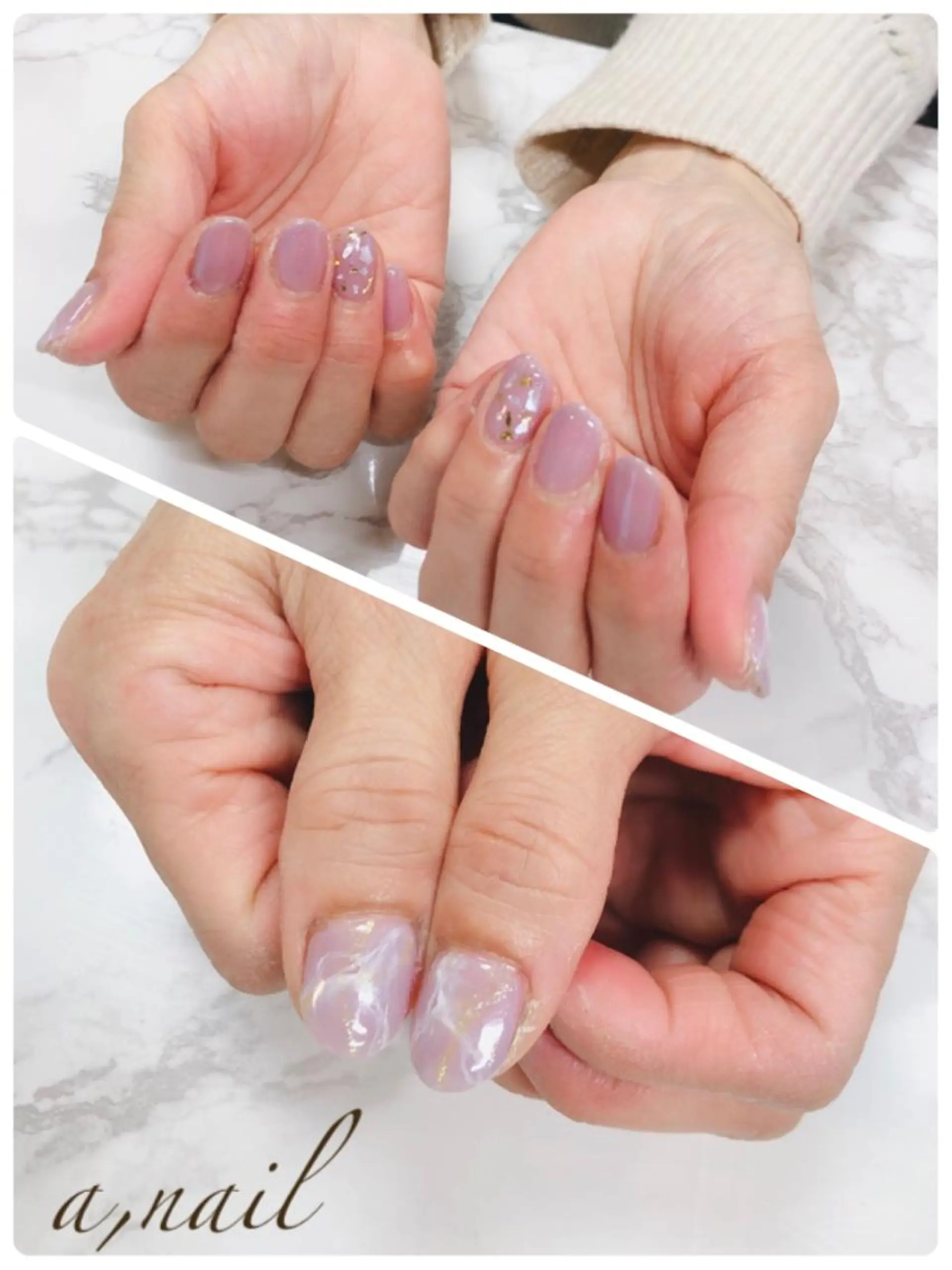 ネイル フットネイル ラメ(グリッター) 大理石ネイル(マーブル) ニュアンスネイル オフィスネイル ハンドネイル ネイルサロン エーネイルのネイルデザイン