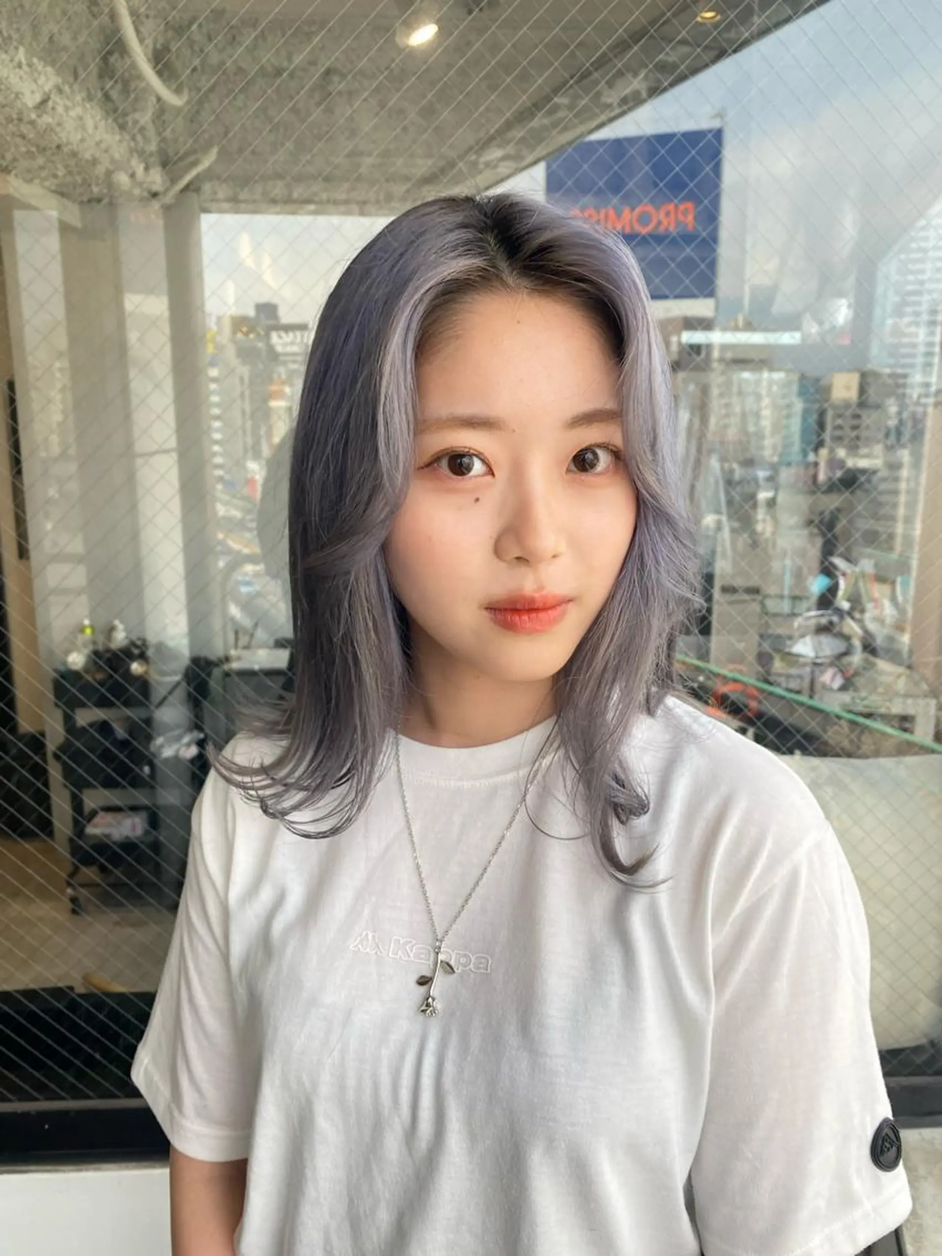 ミディアム ちばた/レイヤー 似合わせ/大阪中津のヘアスタイル