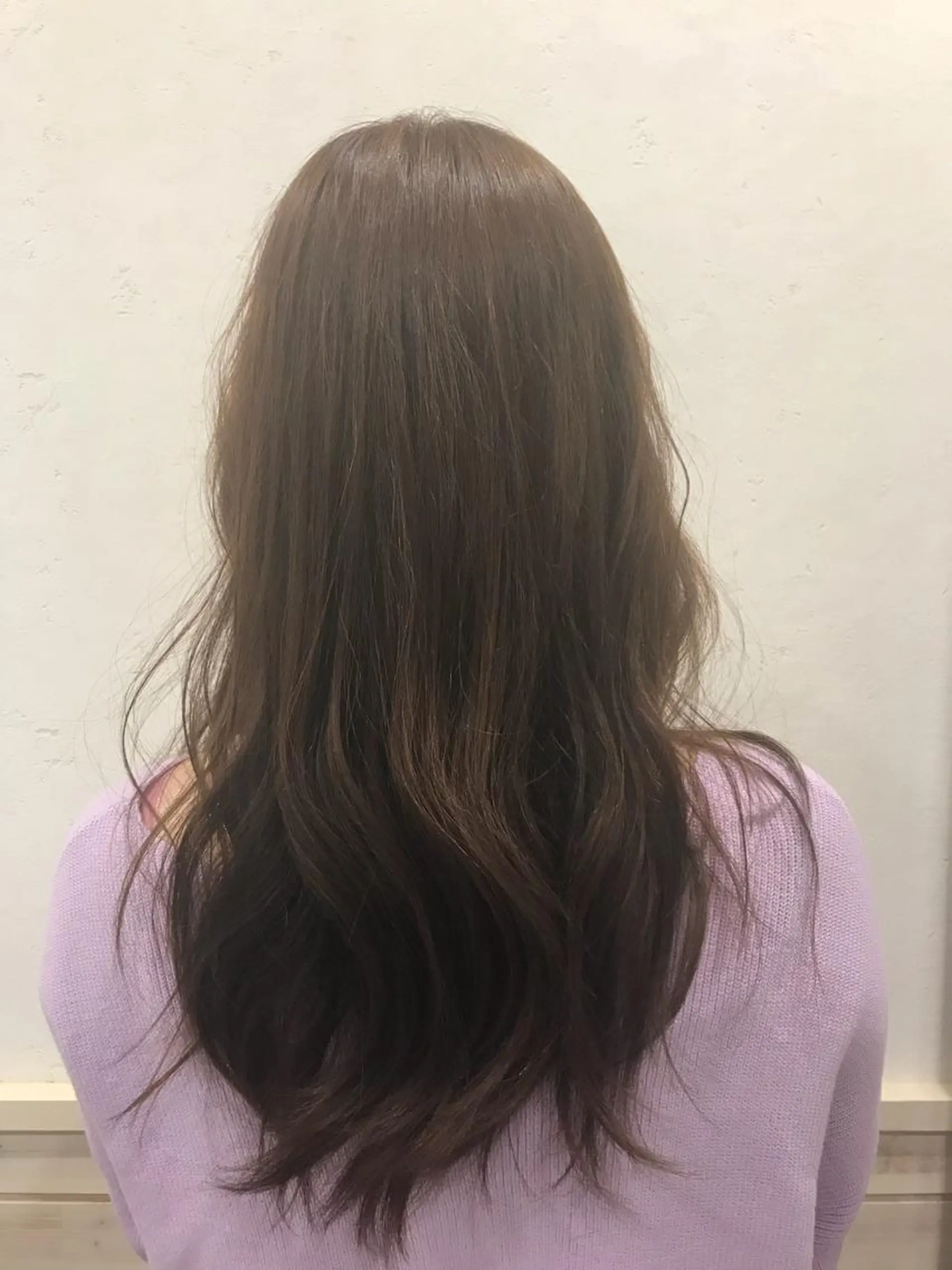 カラー ベージュカラー あき えいみのヘアスタイル