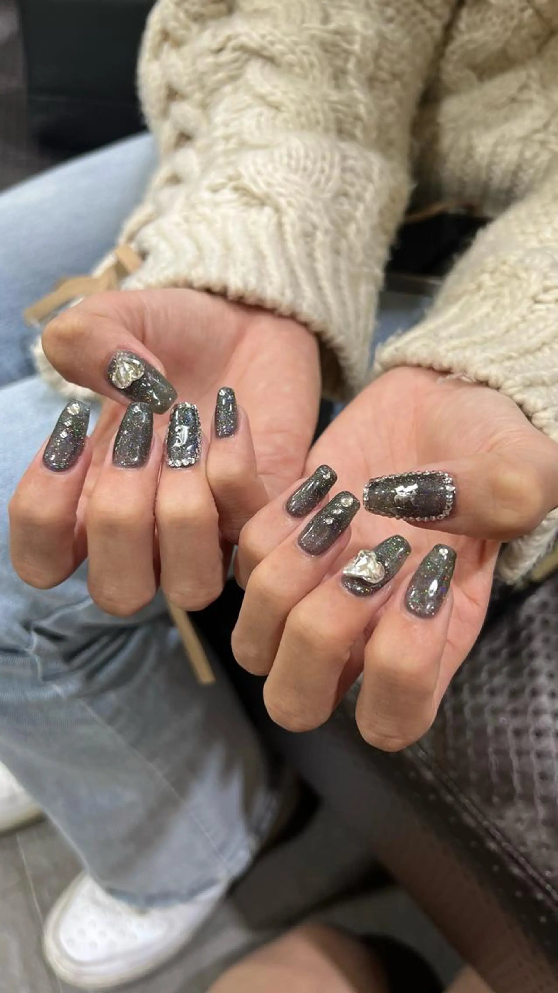 ネイル ハンドネイル 韓国🩶Y2Kネイル 💫くれはのネイルデザイン