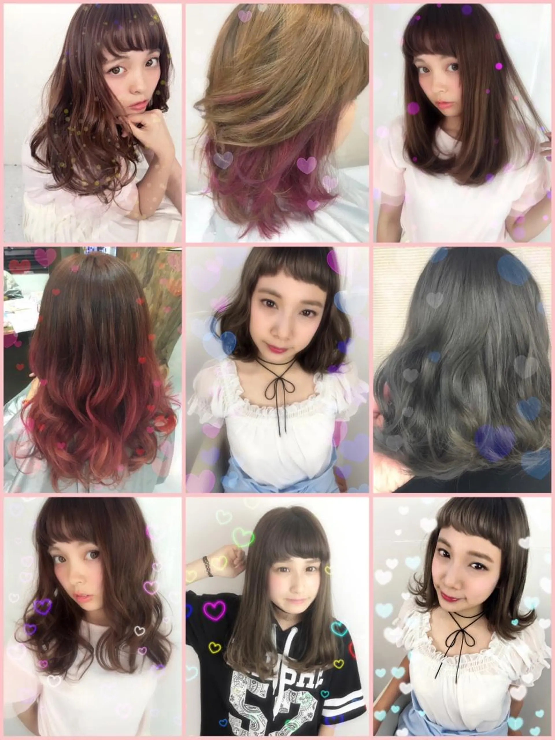 ショート ミディアム セミロング ロング カラー 韓国ヘア得意❤︎森澤 悠佳のヘアスタイル