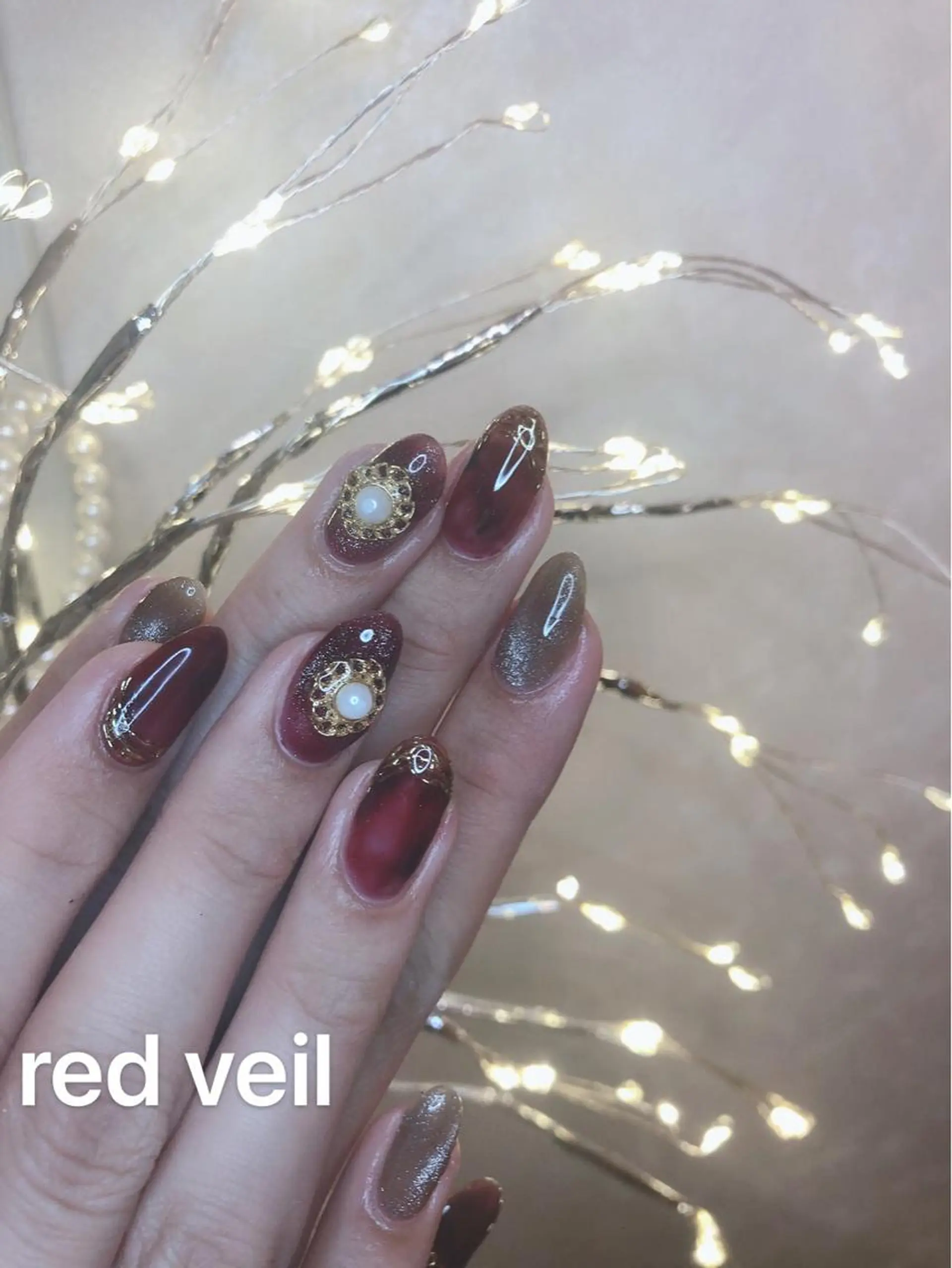 ミディアム ネイル 長さ出し専門 nynaのネイルデザイン