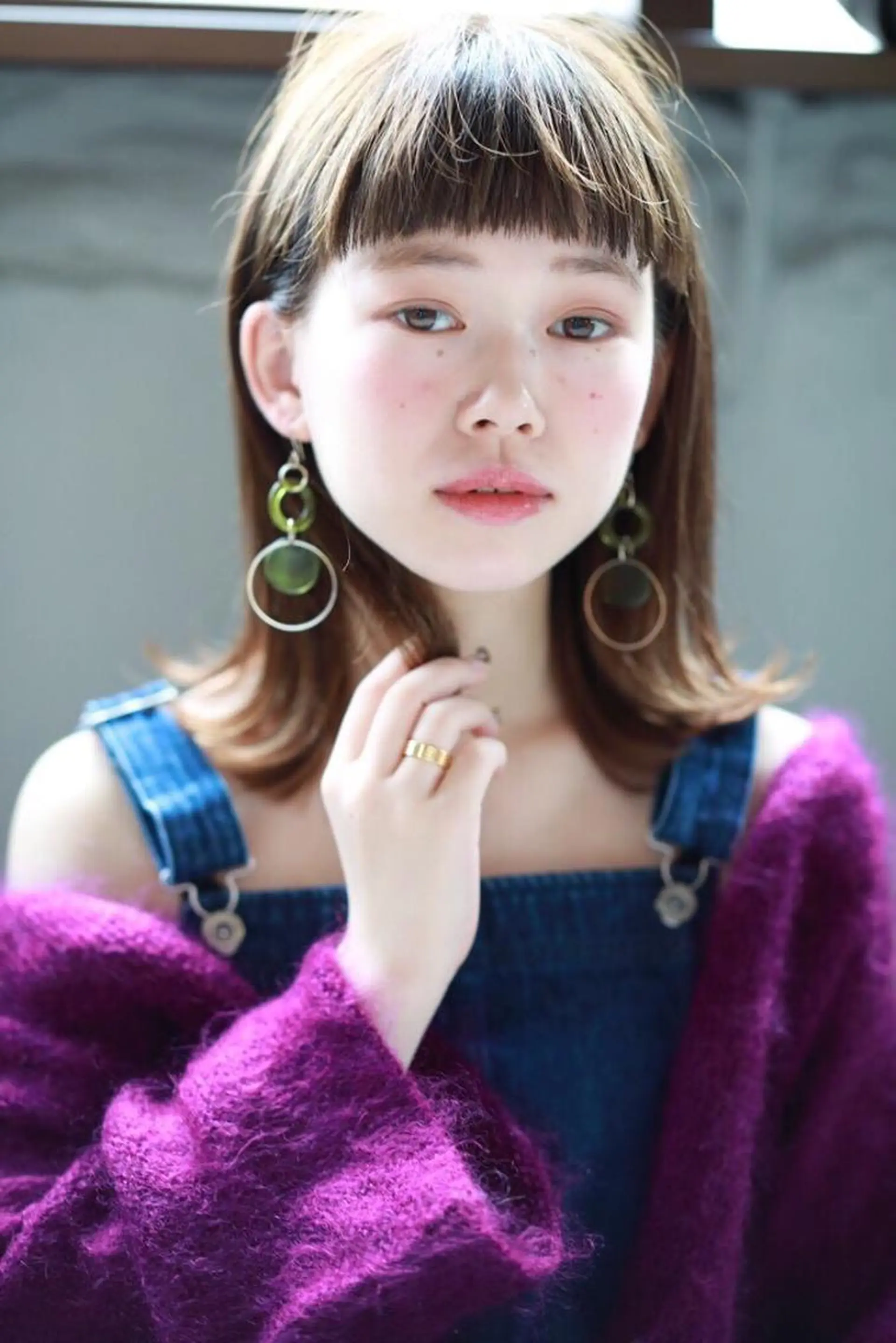 ミディアム 縮毛矯正 トリートメント 近藤 亮太のヘアスタイル