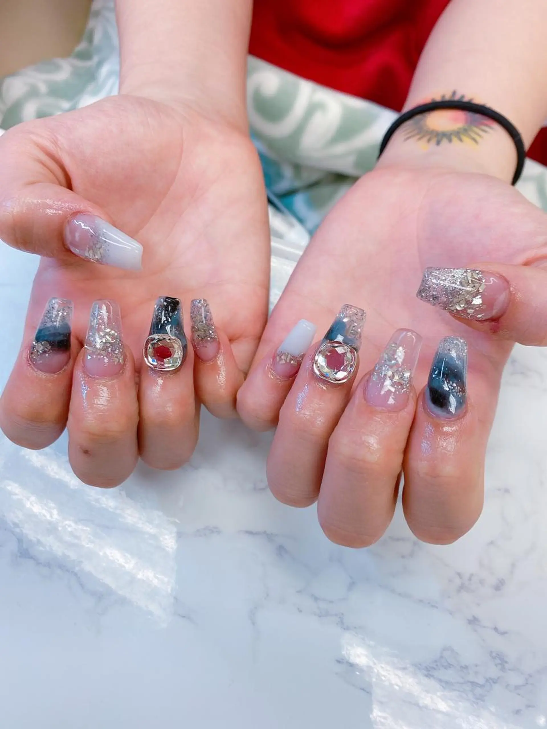 セミロング ハンドネイル JNA認定講師🌸 RIEのネイルデザイン