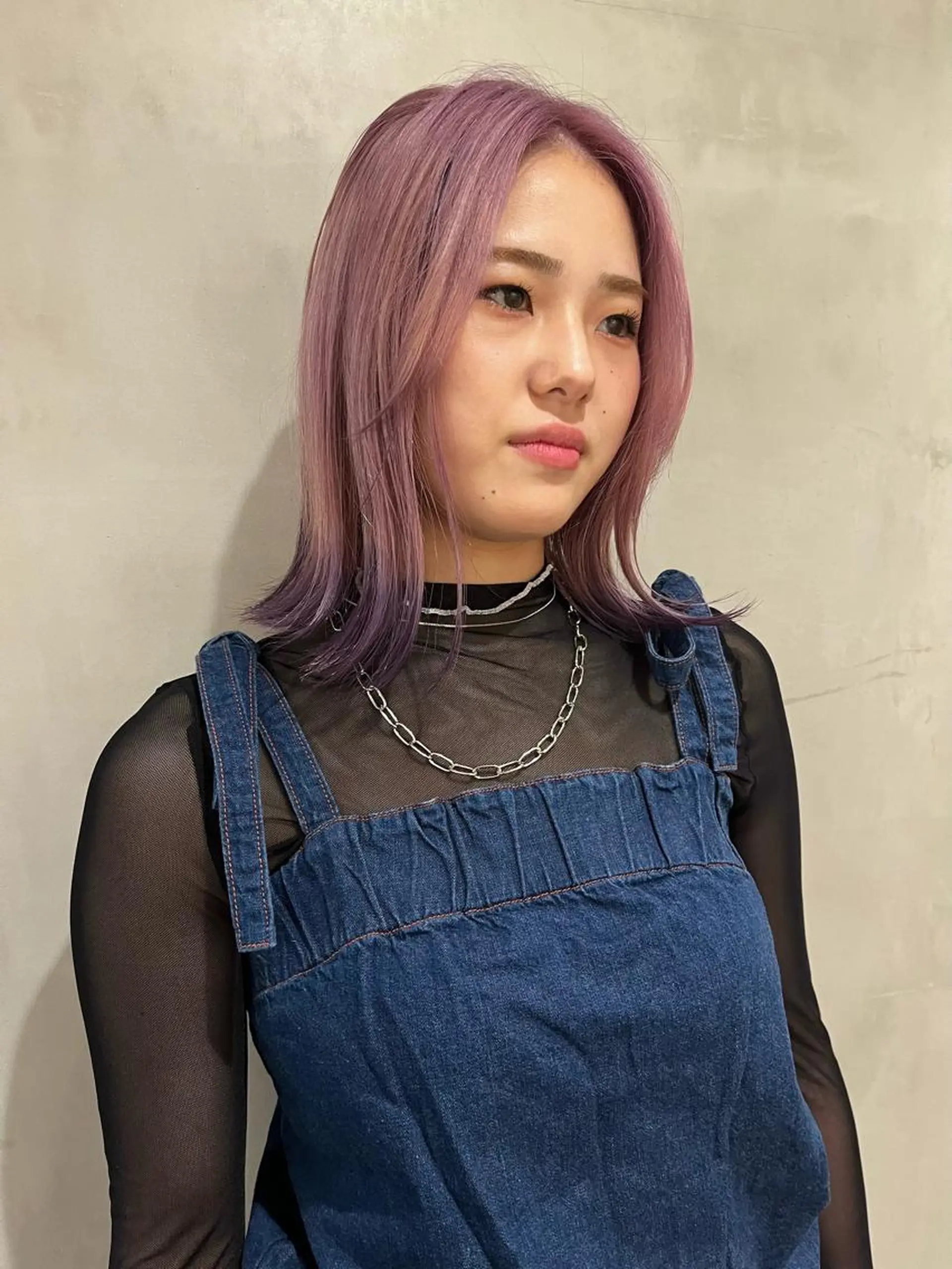 ミディアム カラー 顔まわり/暖色 可愛い特化🎀ゆうなのヘアスタイル