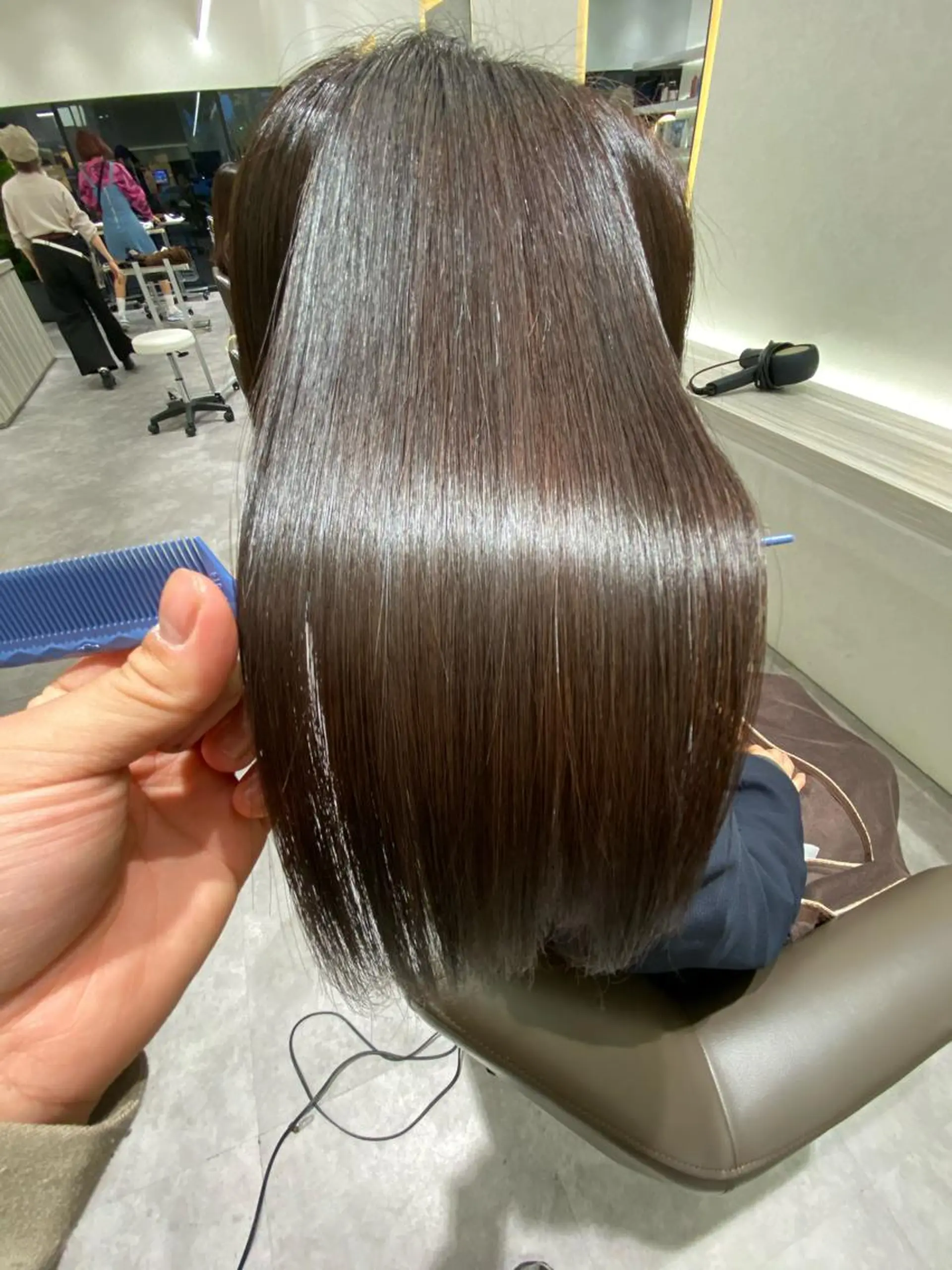 ロング ムトウセイマ/艶髪 /艶ケアWブリーチのヘアスタイル