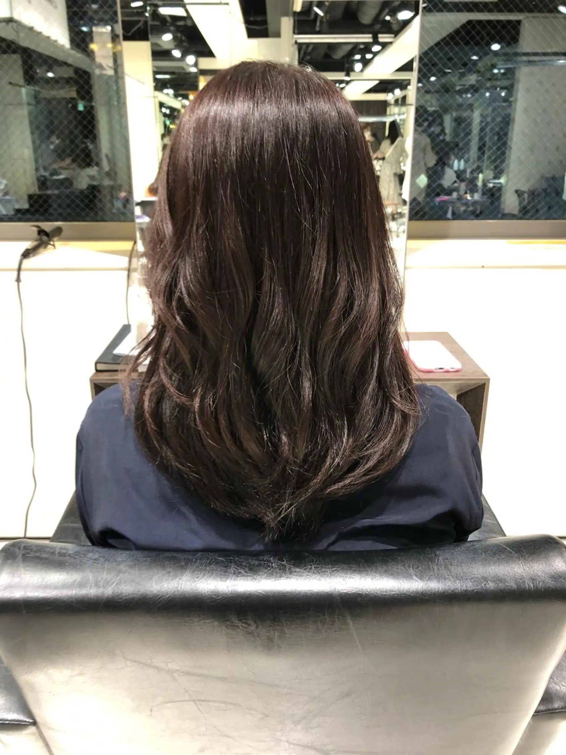 ロング カラー パーマ ヘアアレンジ グレージュ バイオレットカラー バイオレットグレージュ 【似合うが見つかる】 Hanaのヘアスタイル
