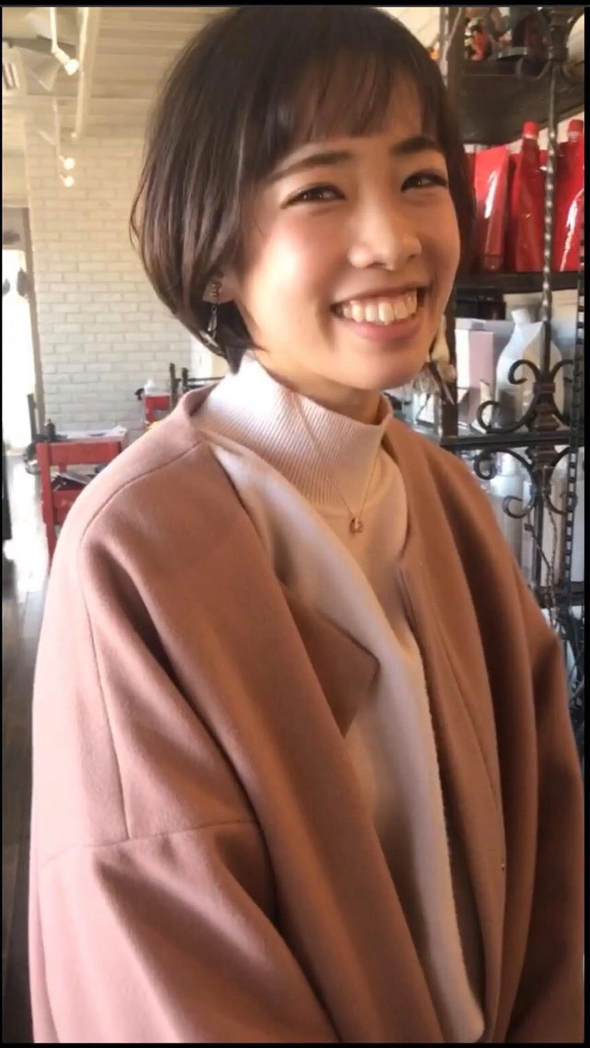 ショート カラー パーマ FRAME所属・FRAME/髪を育 てる/大人デザインのヘアスタイル