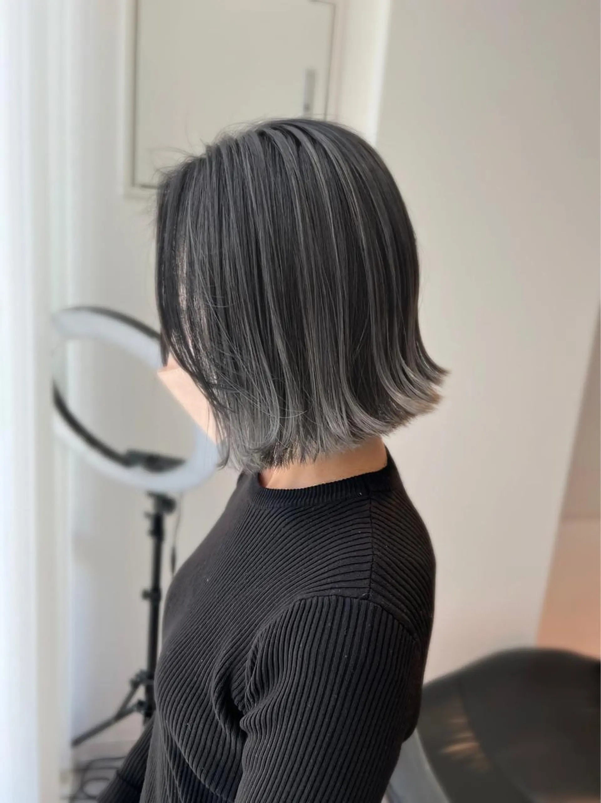 ショート カラー バレイヤージュ ベージュカラー ブリーチ ケアブリーチ 透明感カラー カット ヘアカラー トリートメント 髪質改善🌈縮毛矯正 荻原 達矢のヘアスタイル