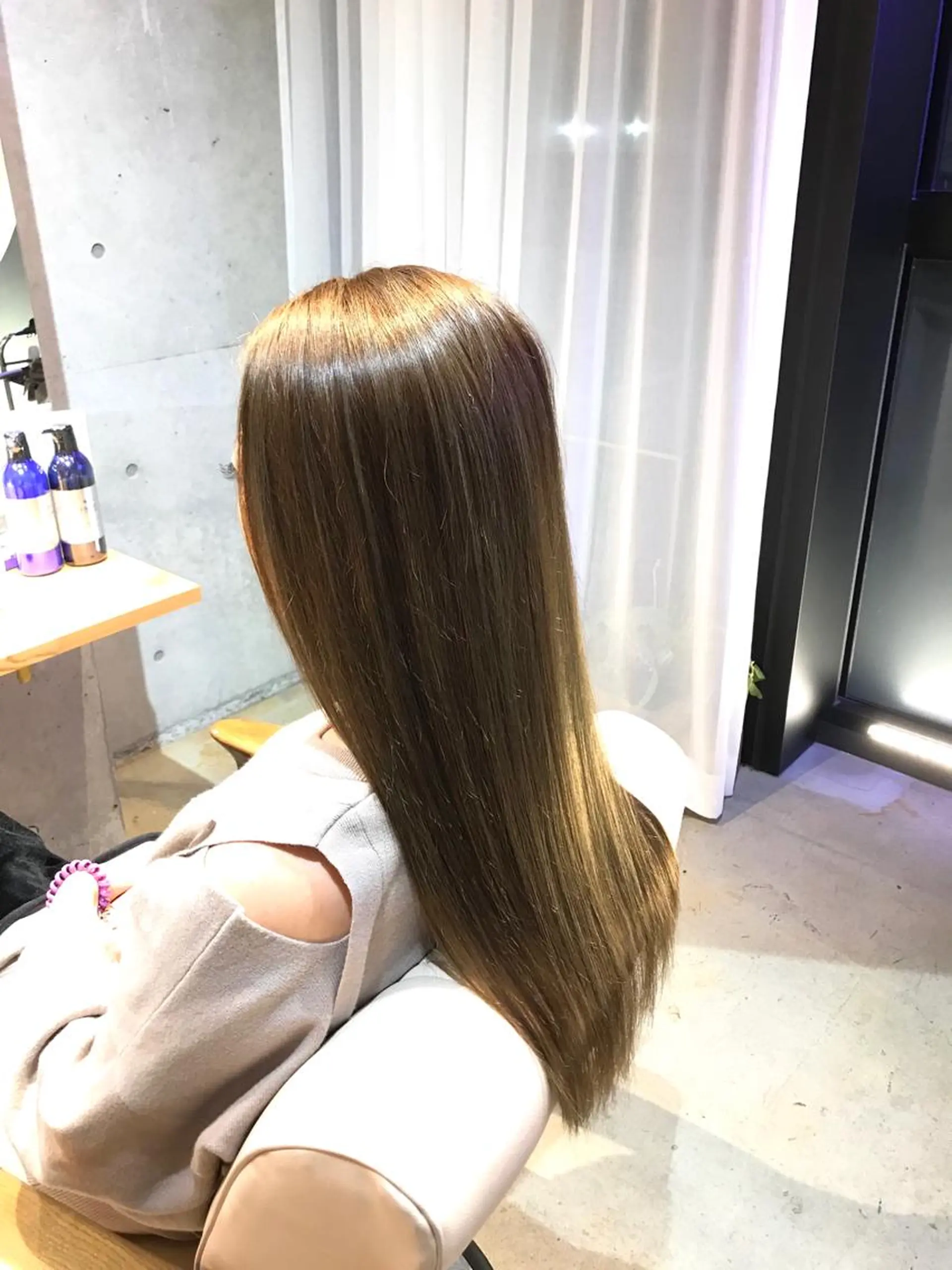 ロング カラー パーマ トリートメント 酸熱トリートメント アドミラルYoshi oのヘアスタイル