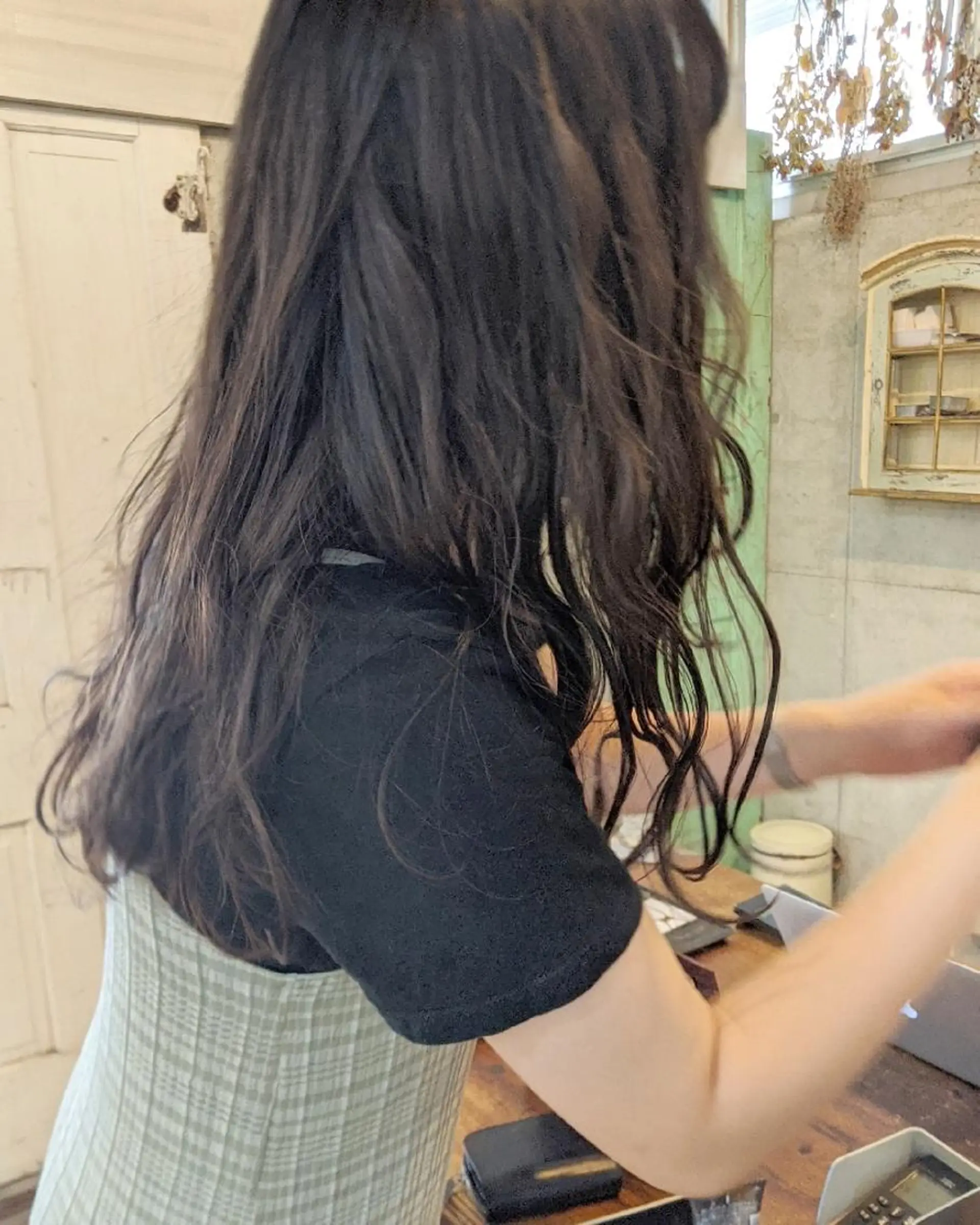 セミロング カラー ヘアアレンジ カット ヘアカラー トリートメント 南堀江 möwen ( メーヴェ )所属・mowen RUIのヘアスタイル