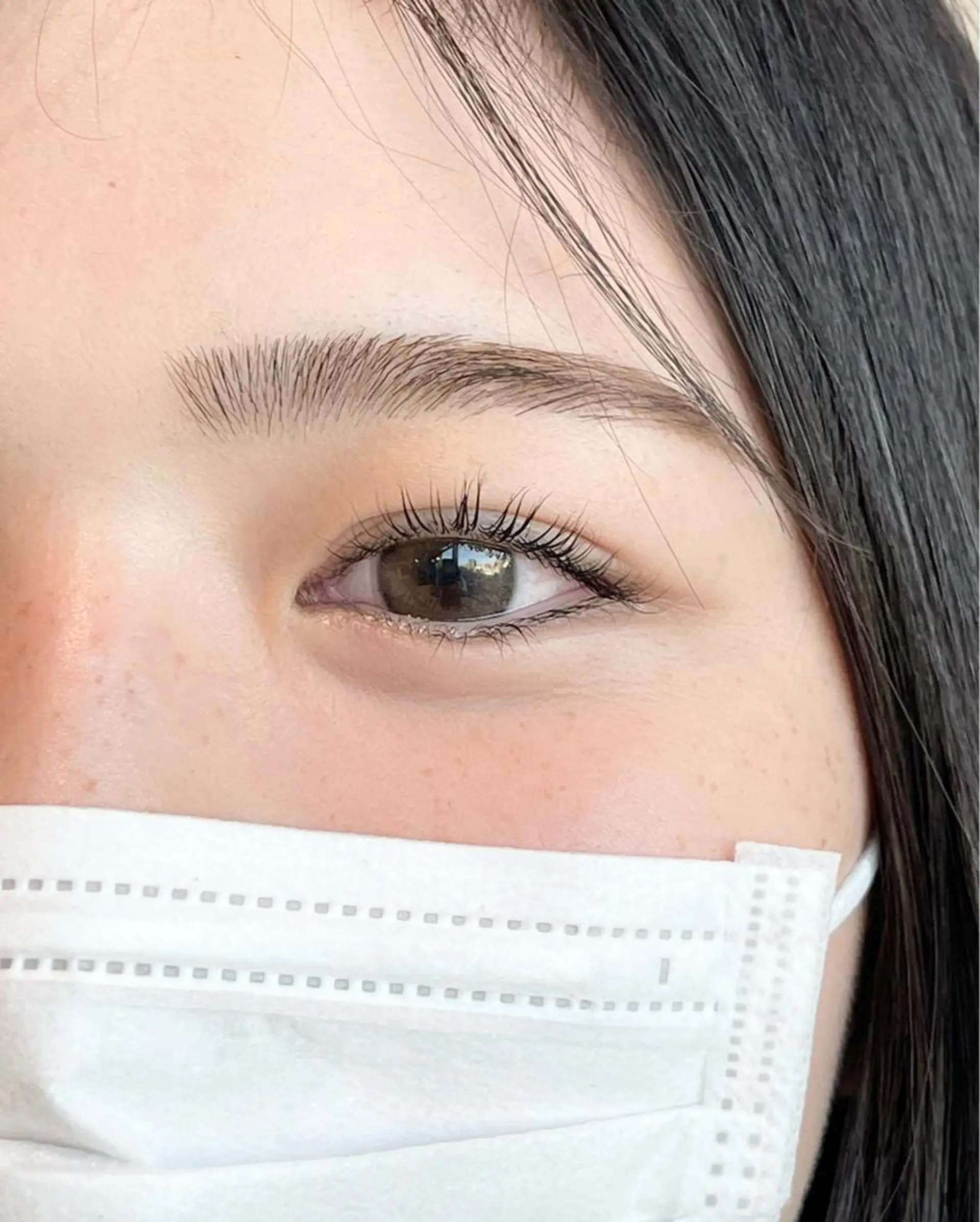 マツエク・マツパ アイブロウ ナチュラル＊艶＊ 蒲生四丁目＊山保美月のヘアスタイル