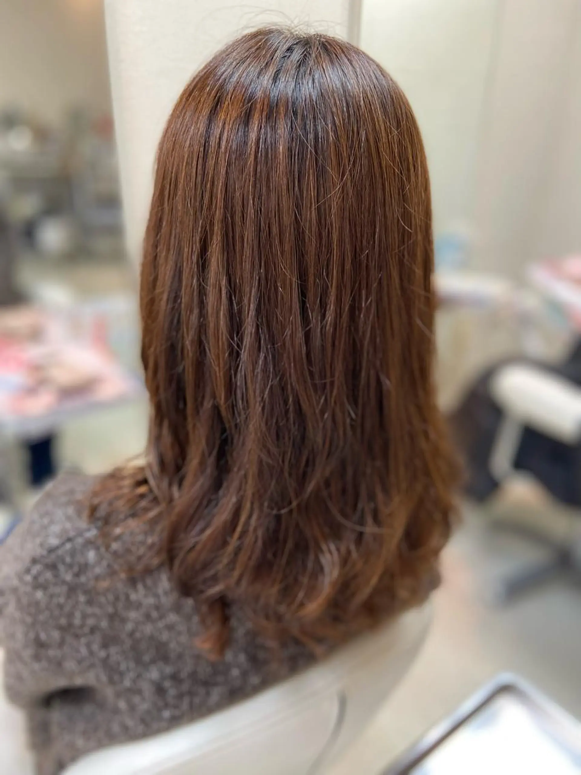 セミロング パーマ セミロングパーマ カット パーマ 菊地 美憂のヘアスタイル