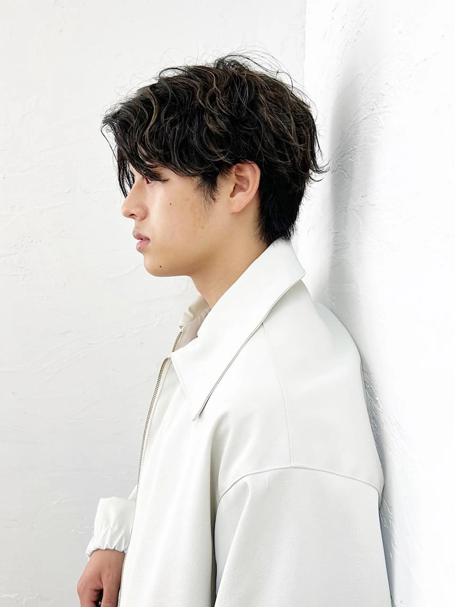 メンズ センターパート フェードカット マッシュ メンズパーマ メンズツイストパーマ men'sカットの 神様　Sky原宿のヘアスタイル