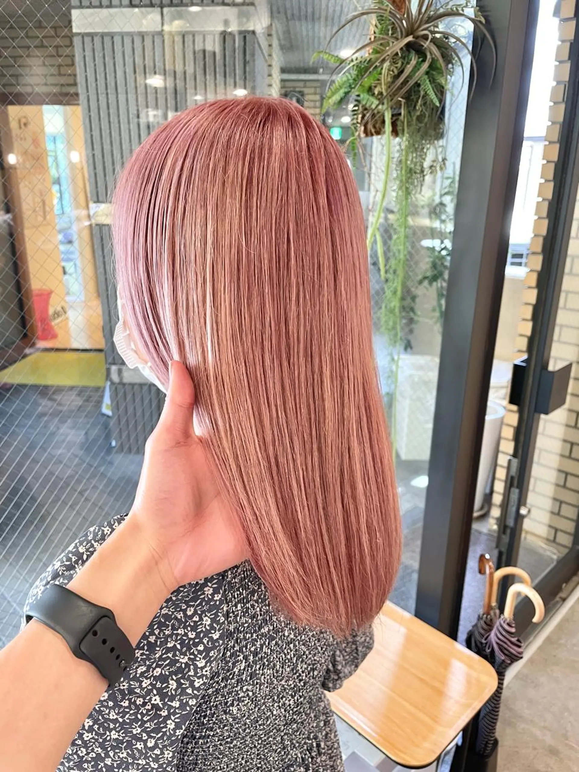 ミディアム カラー ピンクカラー ホワイトピンク ヘアカラー トリートメント 城　健太郎 💎ハイトーンのヘアスタイル