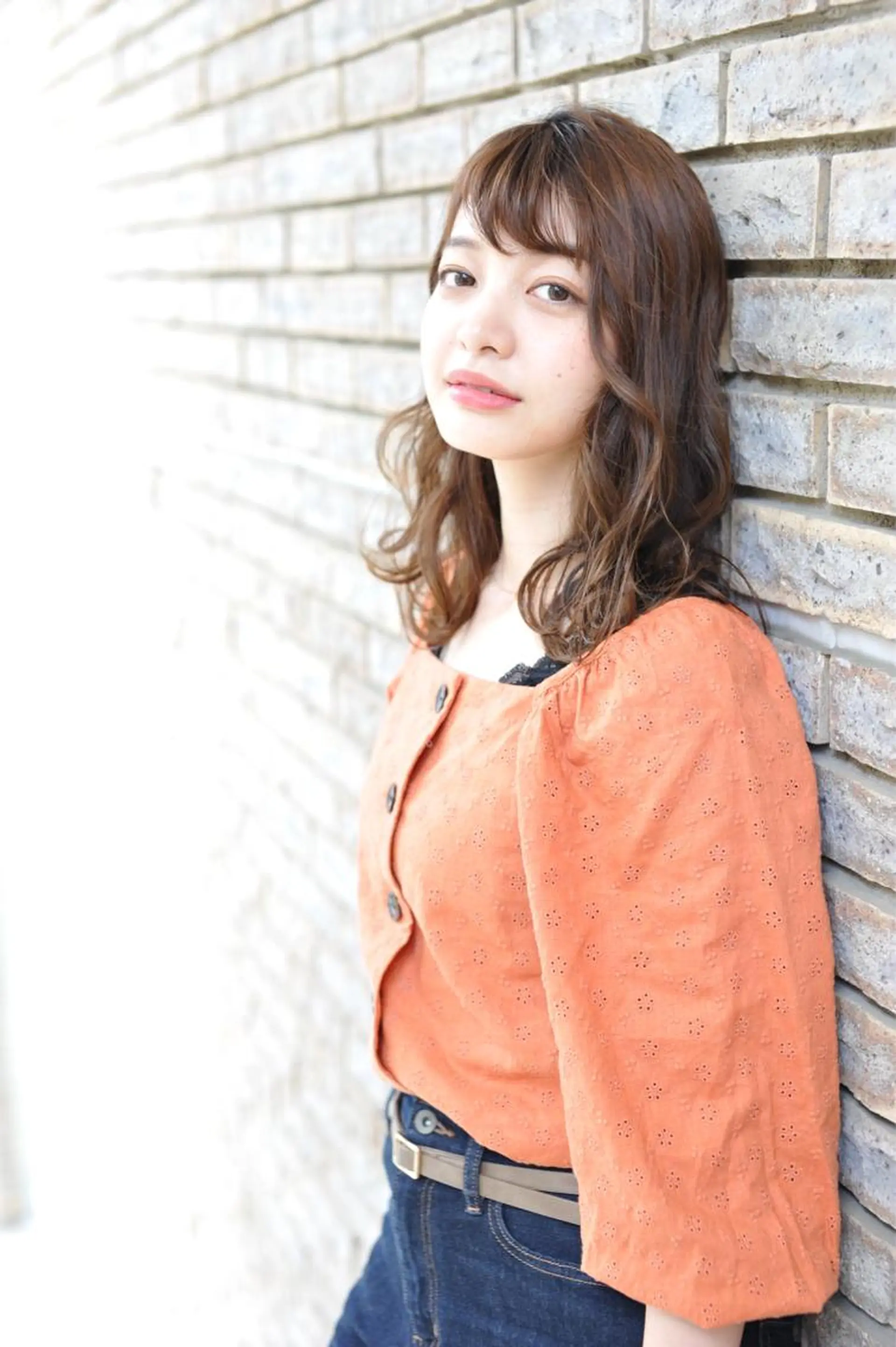 セミロング カラー パーマ olga所属・松尾謙佑【ハイライト LEDエクステ】のヘアスタイル