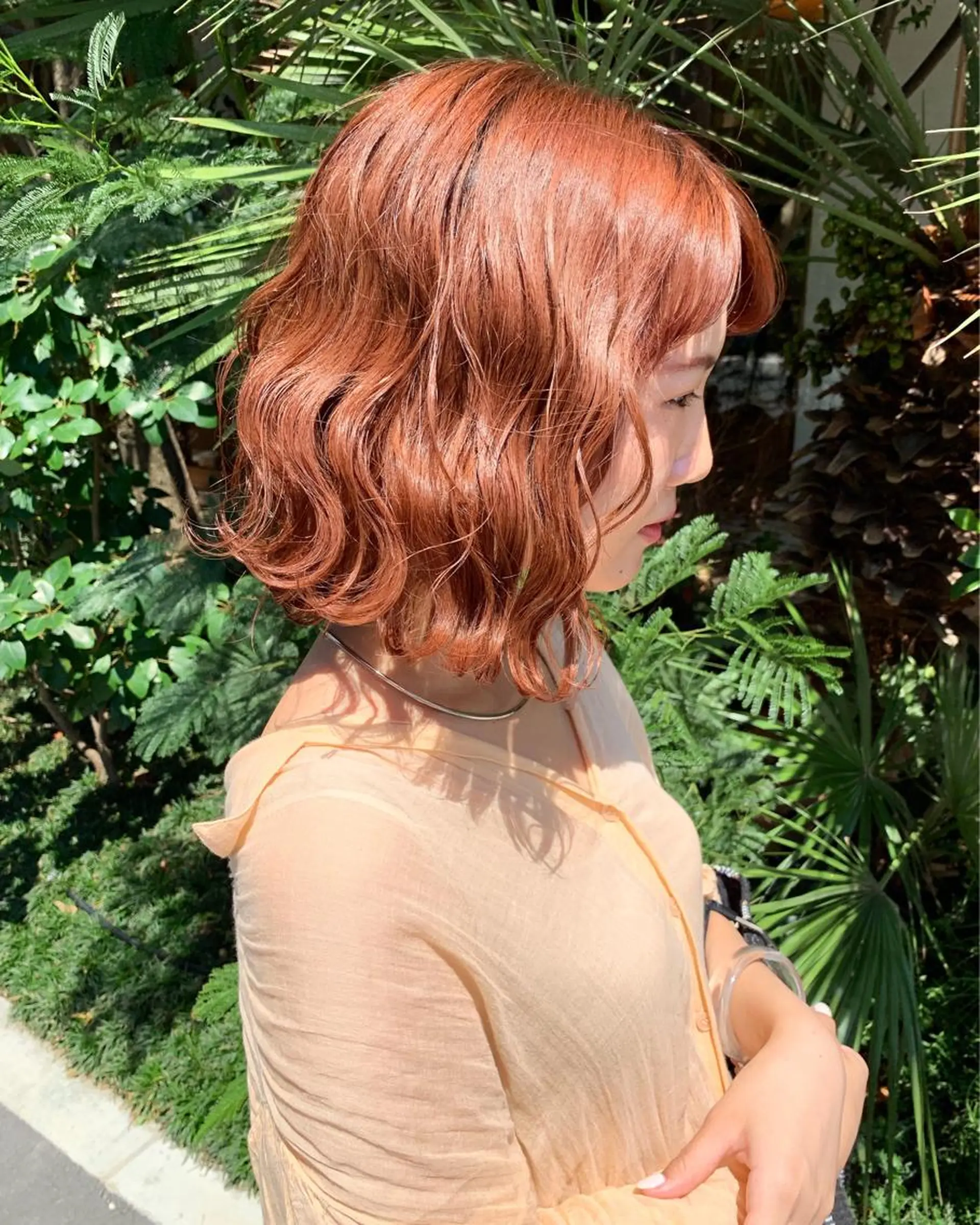 セミロング カラー ベージュカラー ピンクカラー ピンクベージュ 🧡色落ちまで2度綺 麗なカラー🧡ヨシキのヘアスタイル