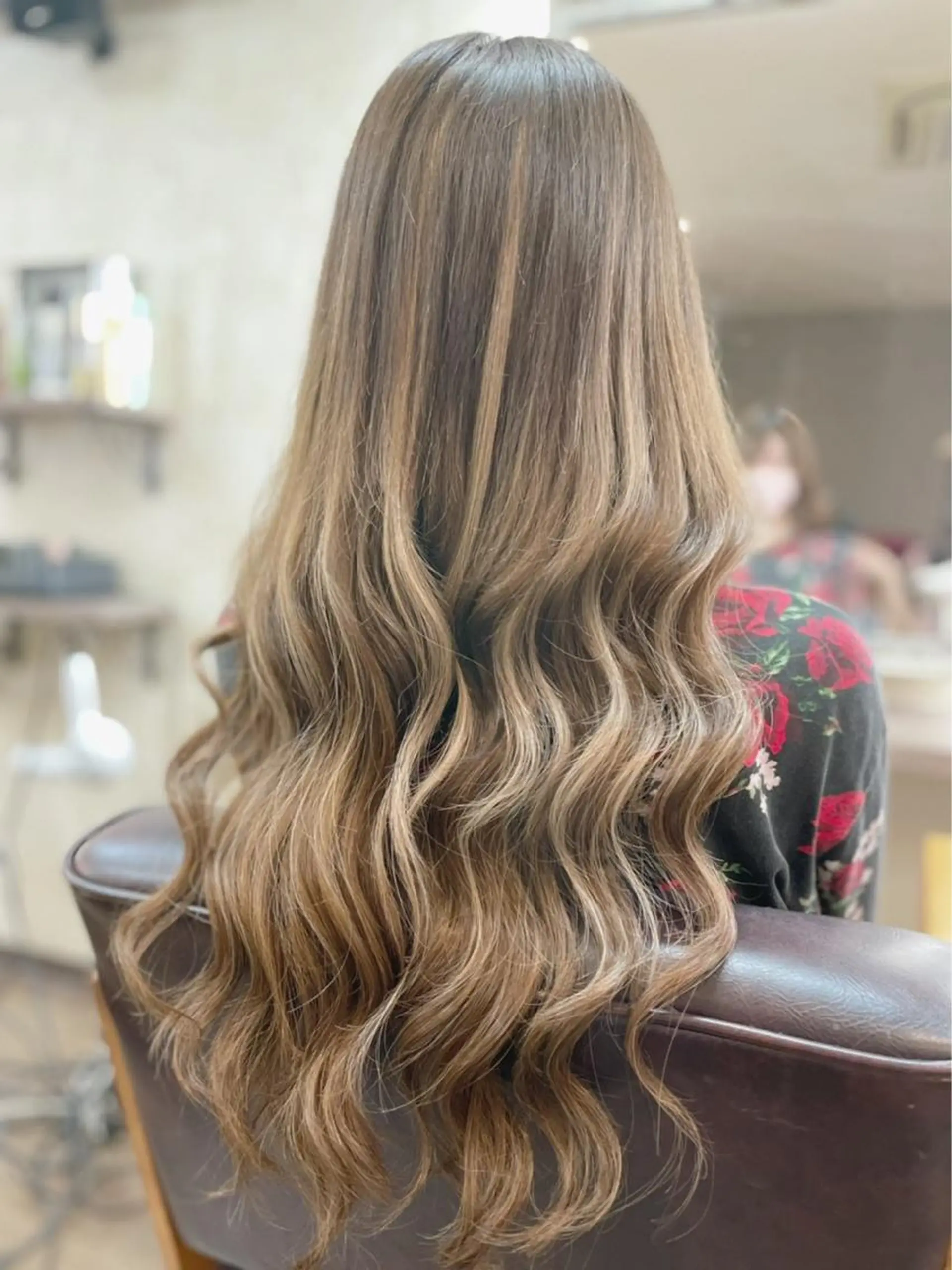 ロング ヘアアレンジ シールエクステ エクステ ハイライト ロング カット エクステ 田井中 悠紀のヘアスタイル